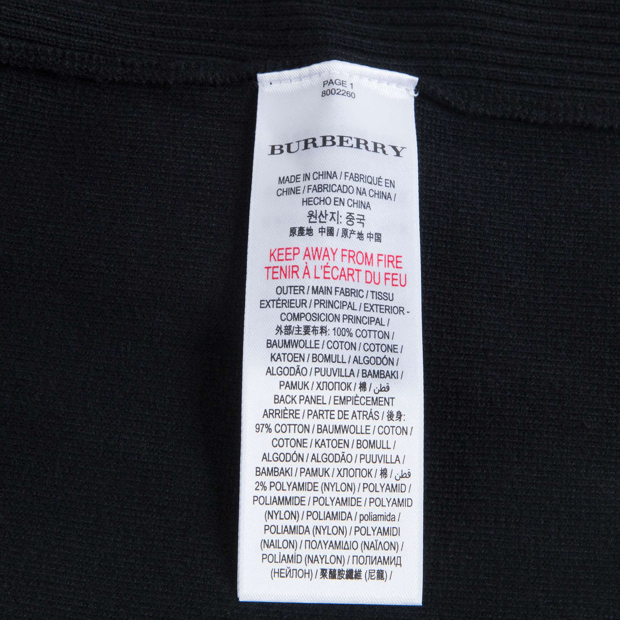 Girls Black Cotton Cardigan