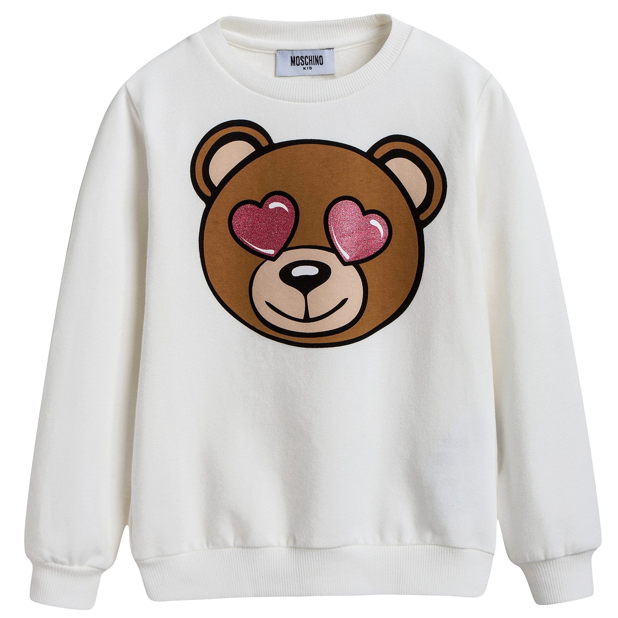 Girls Ivory Teddy Sweatshirt