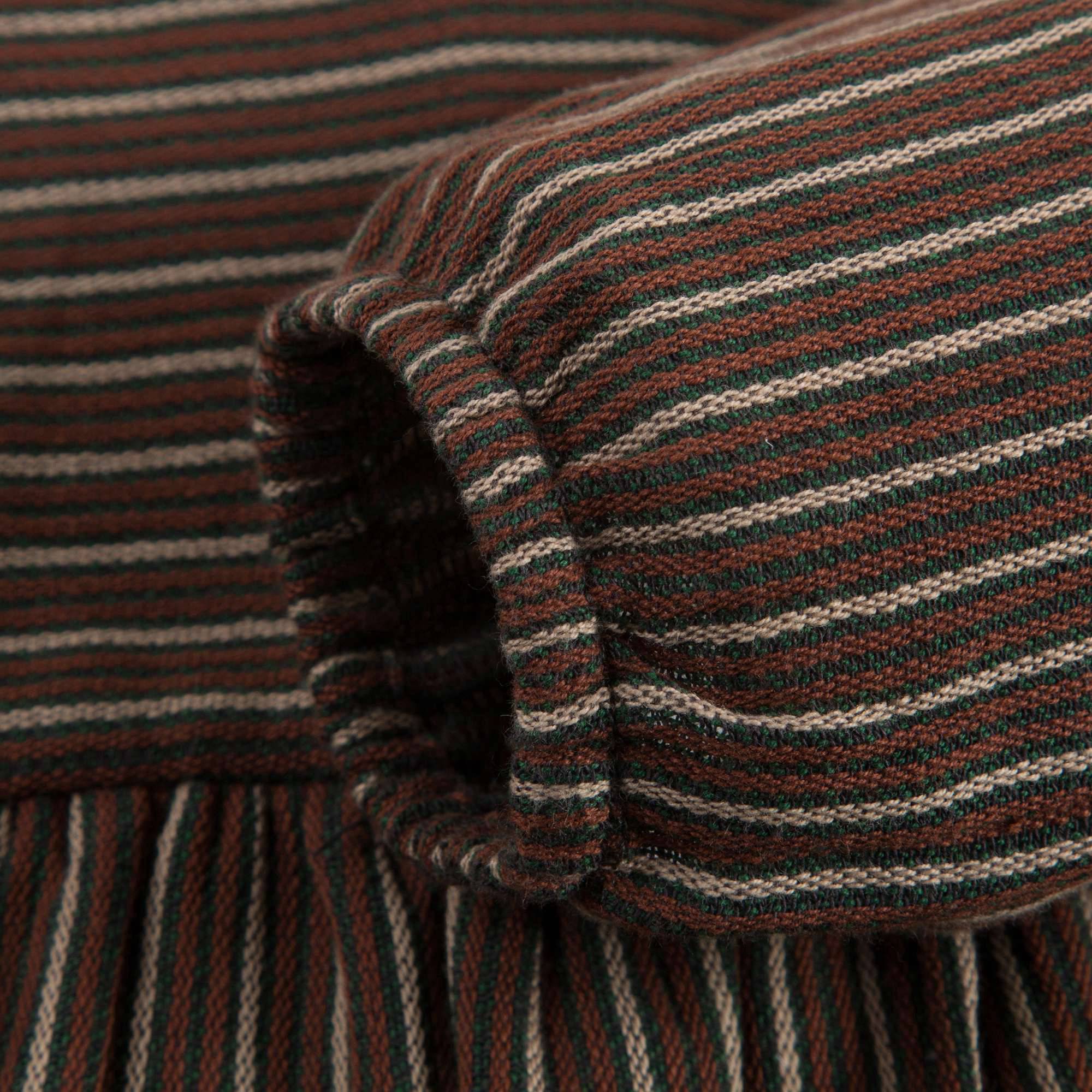 Baby Girls Brown & Green Striped Dress