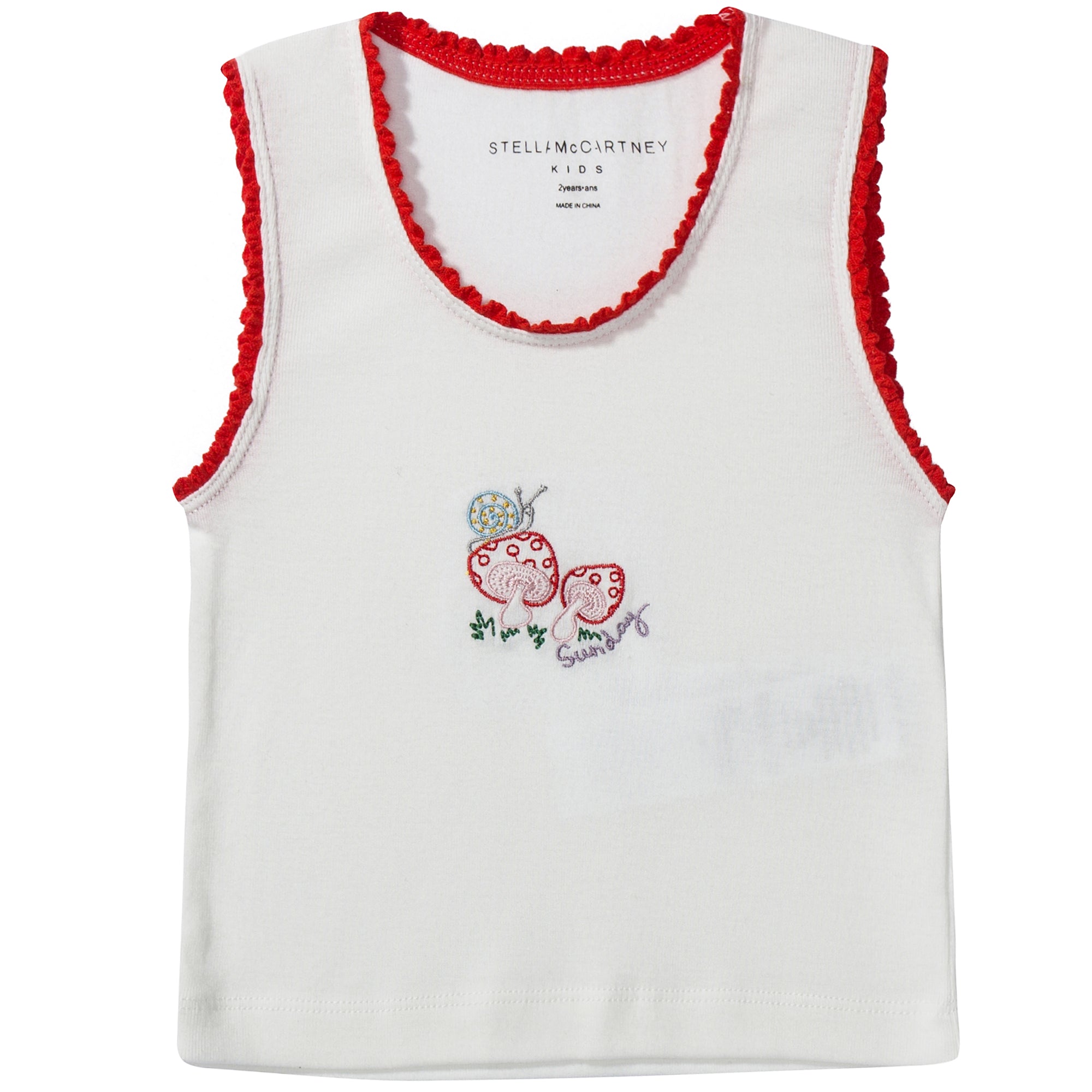 Girls White Organic Cotton  Vests 7 Pack Gift Set