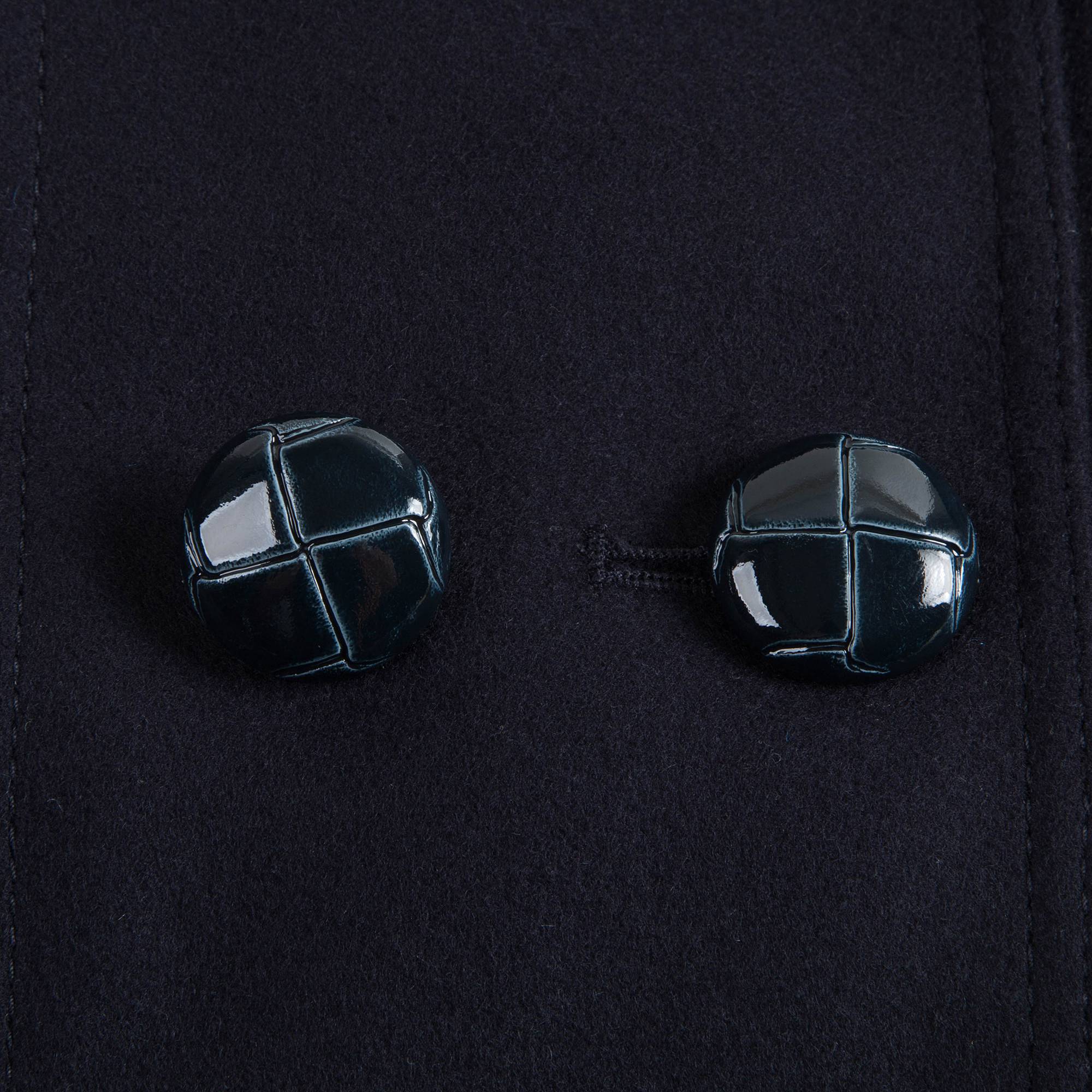 Baby Girls Navy Virgin Wool Coat