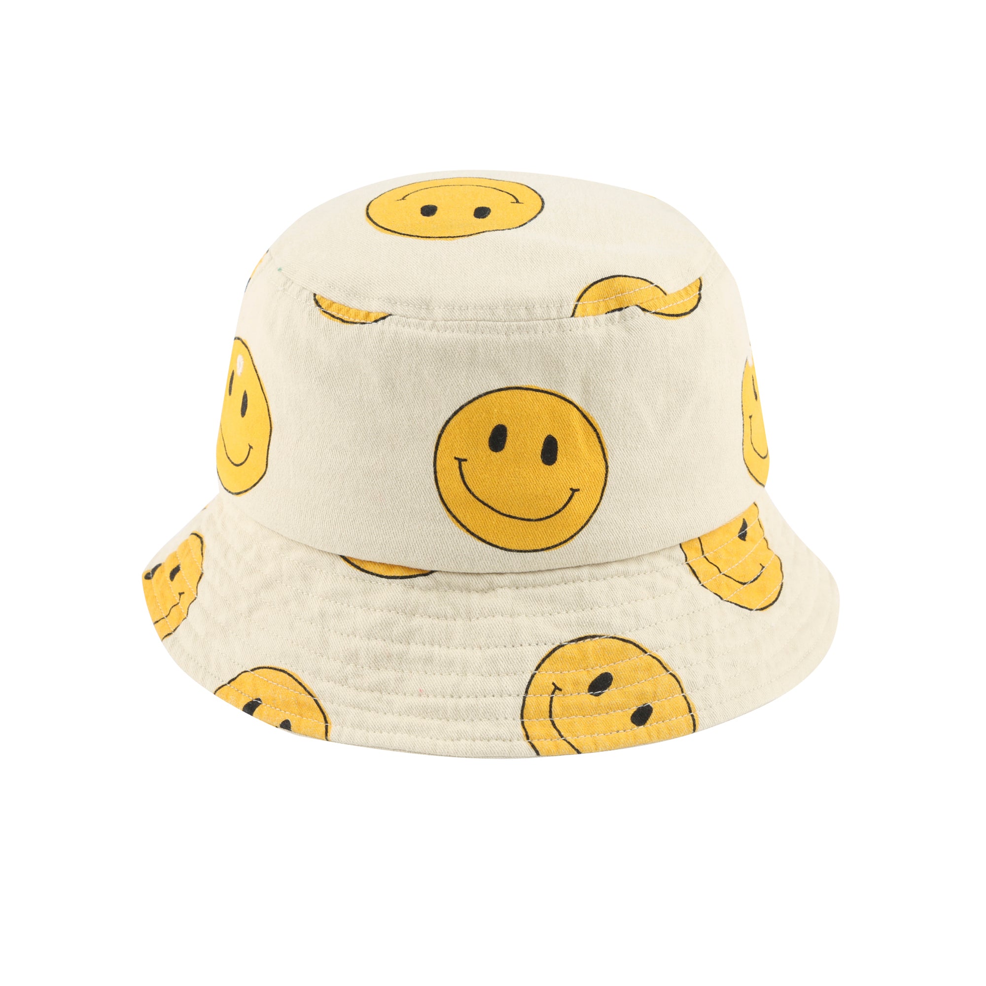 Boys & Girls Beige Smile Bucket Hat