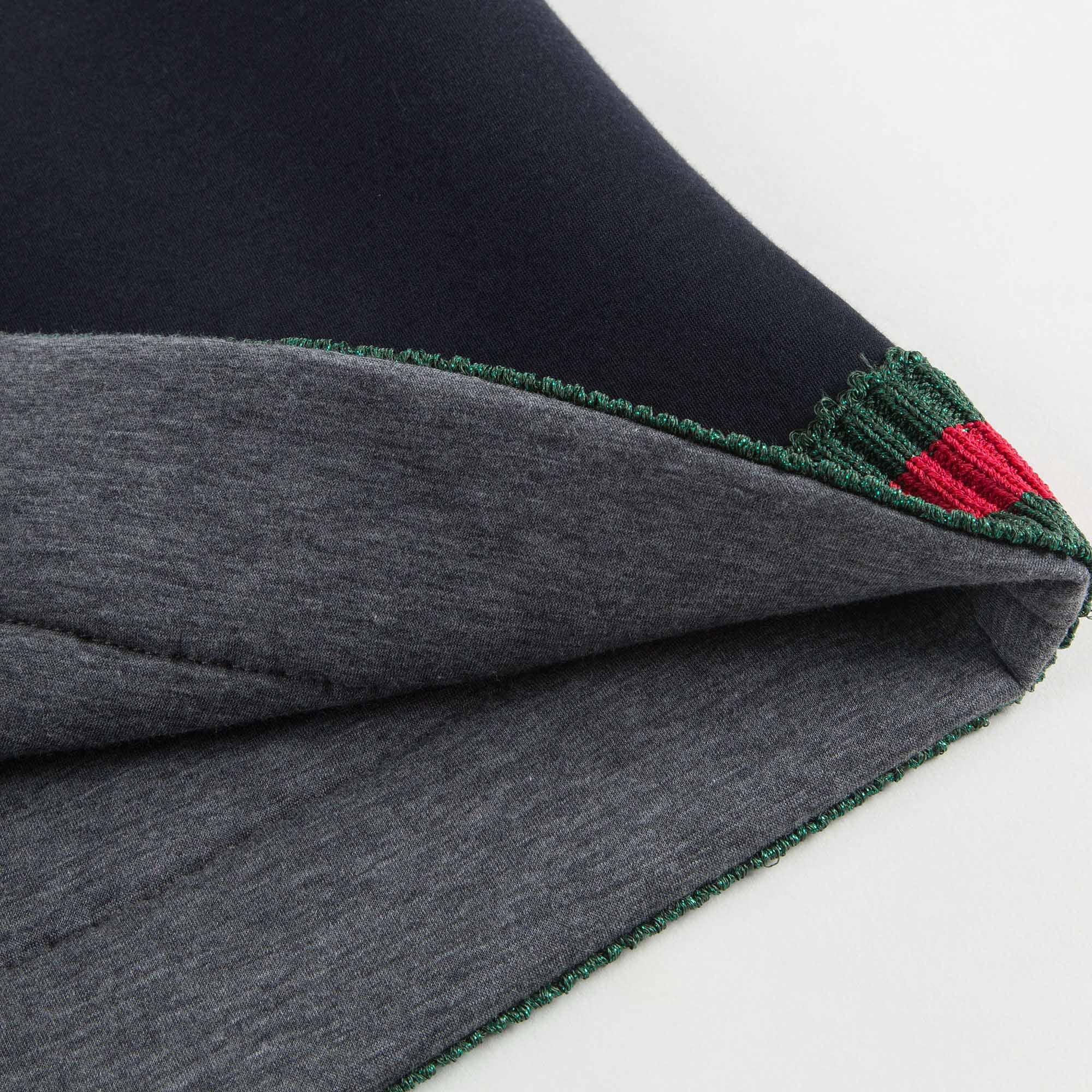 Girls Navy Blue Bow Trims Knitted Sweater
