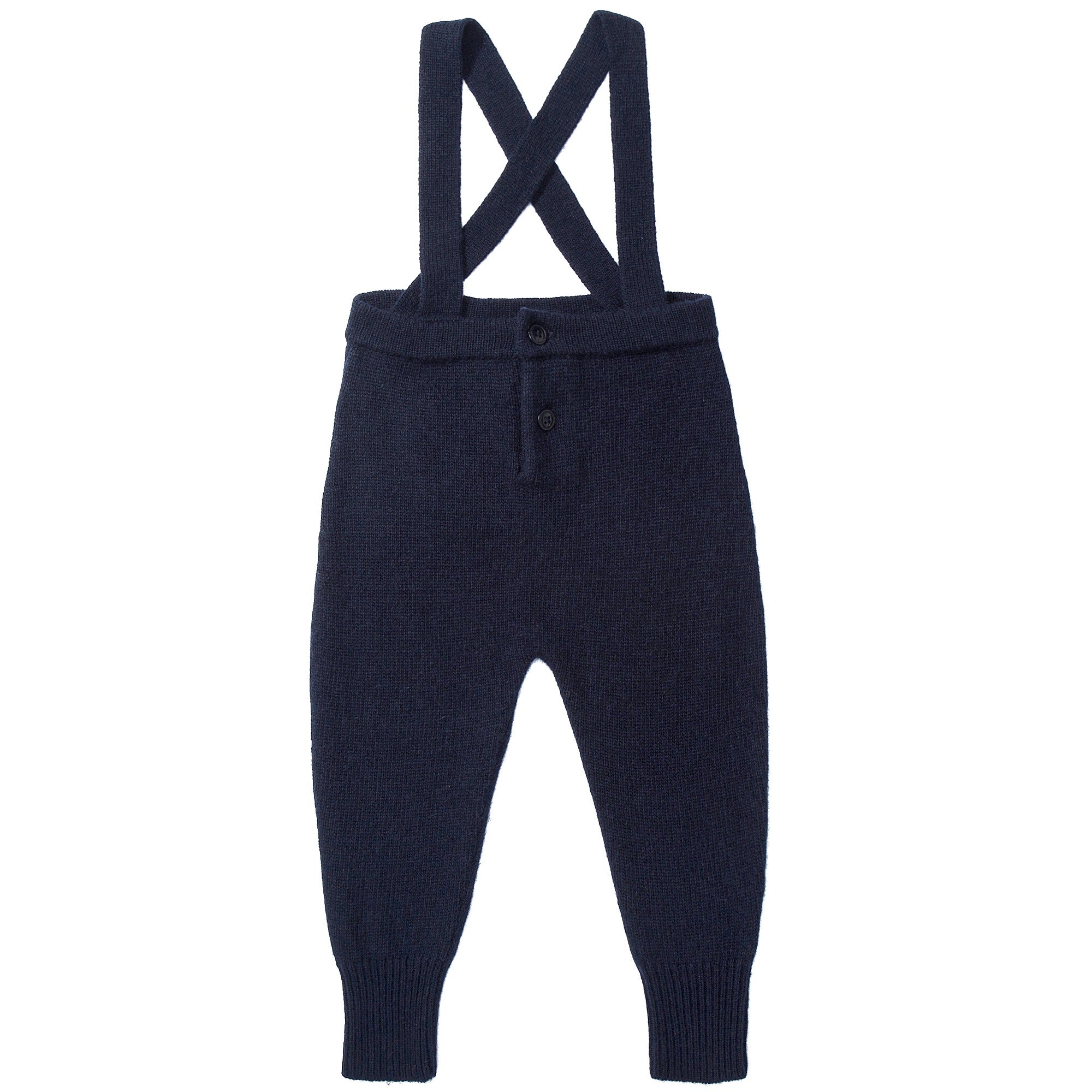 Baby Ink Blue Knitted Romper