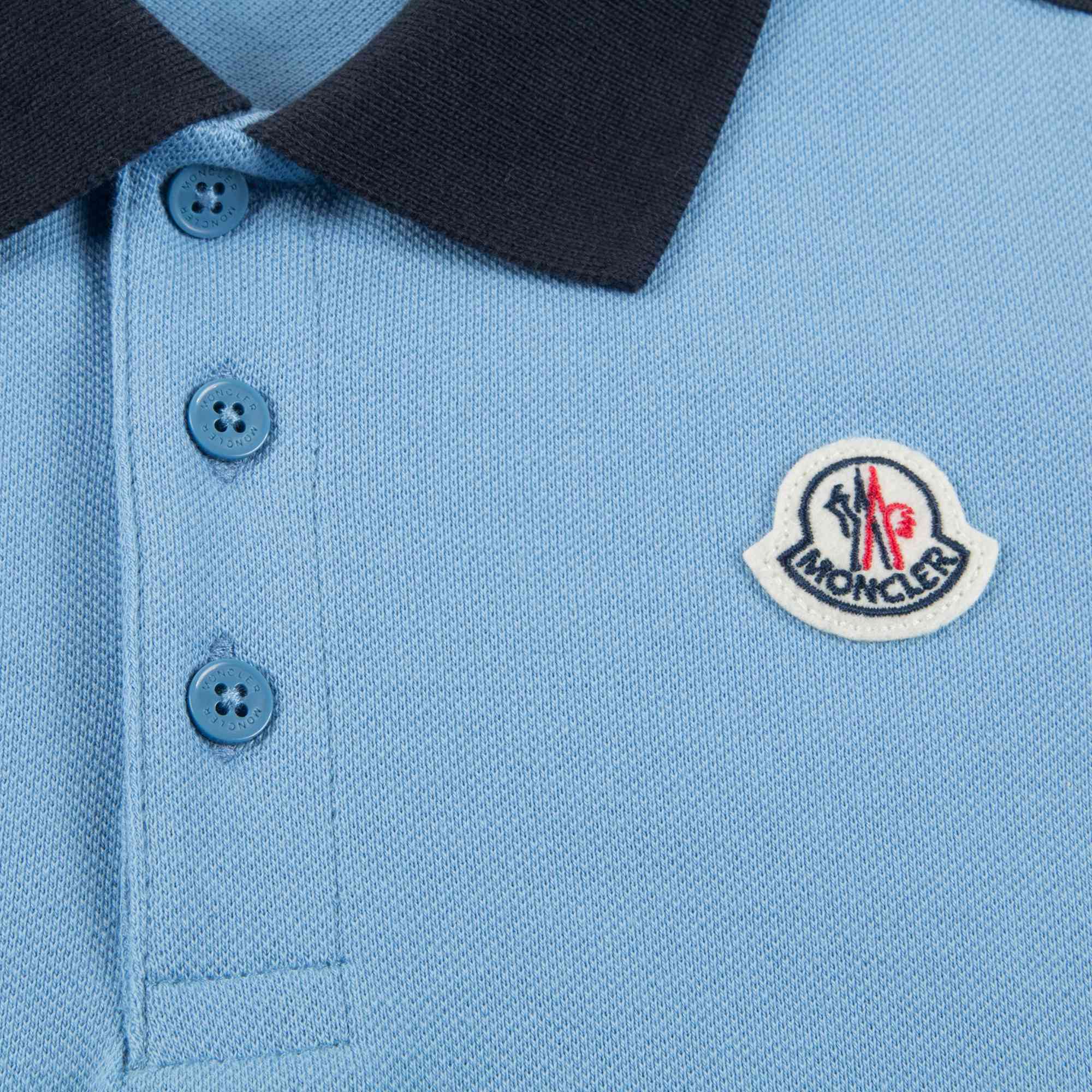 Baby Boys Blue Cotton Polo Outfit