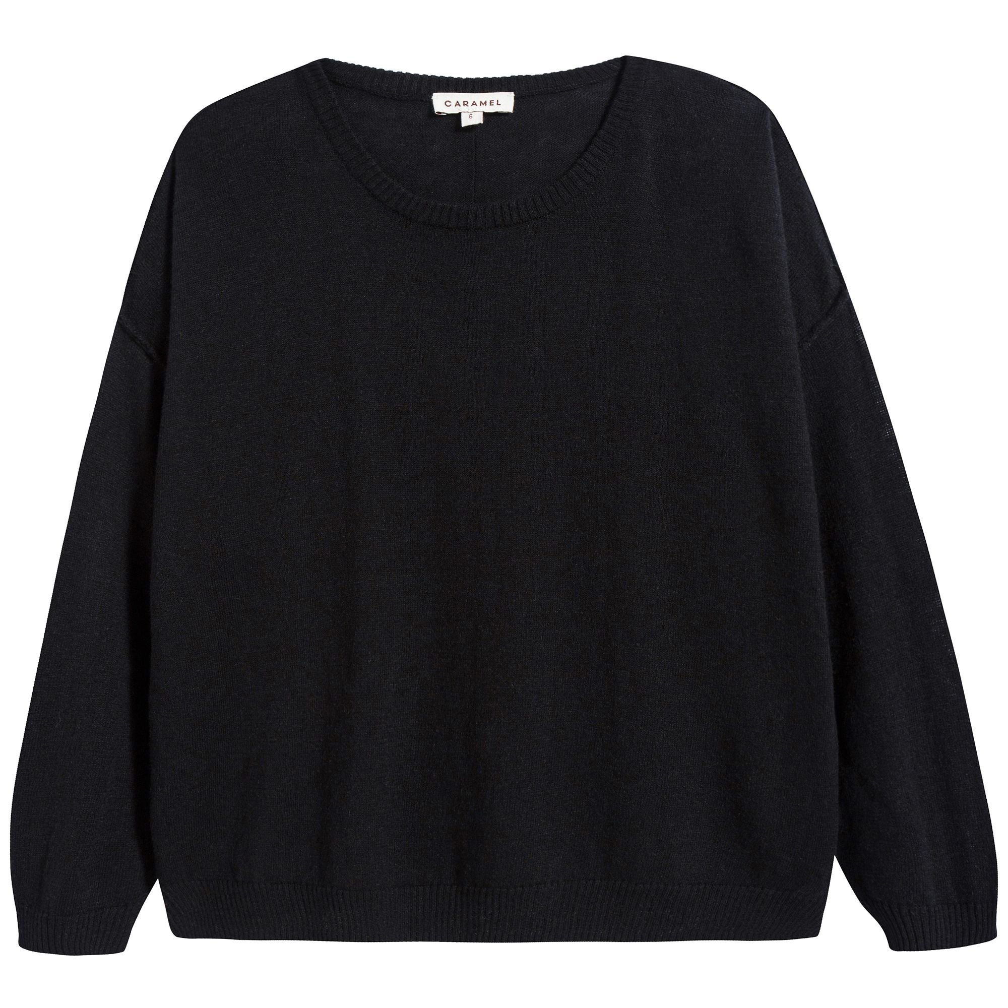 Girls Black Lotus Jumper
