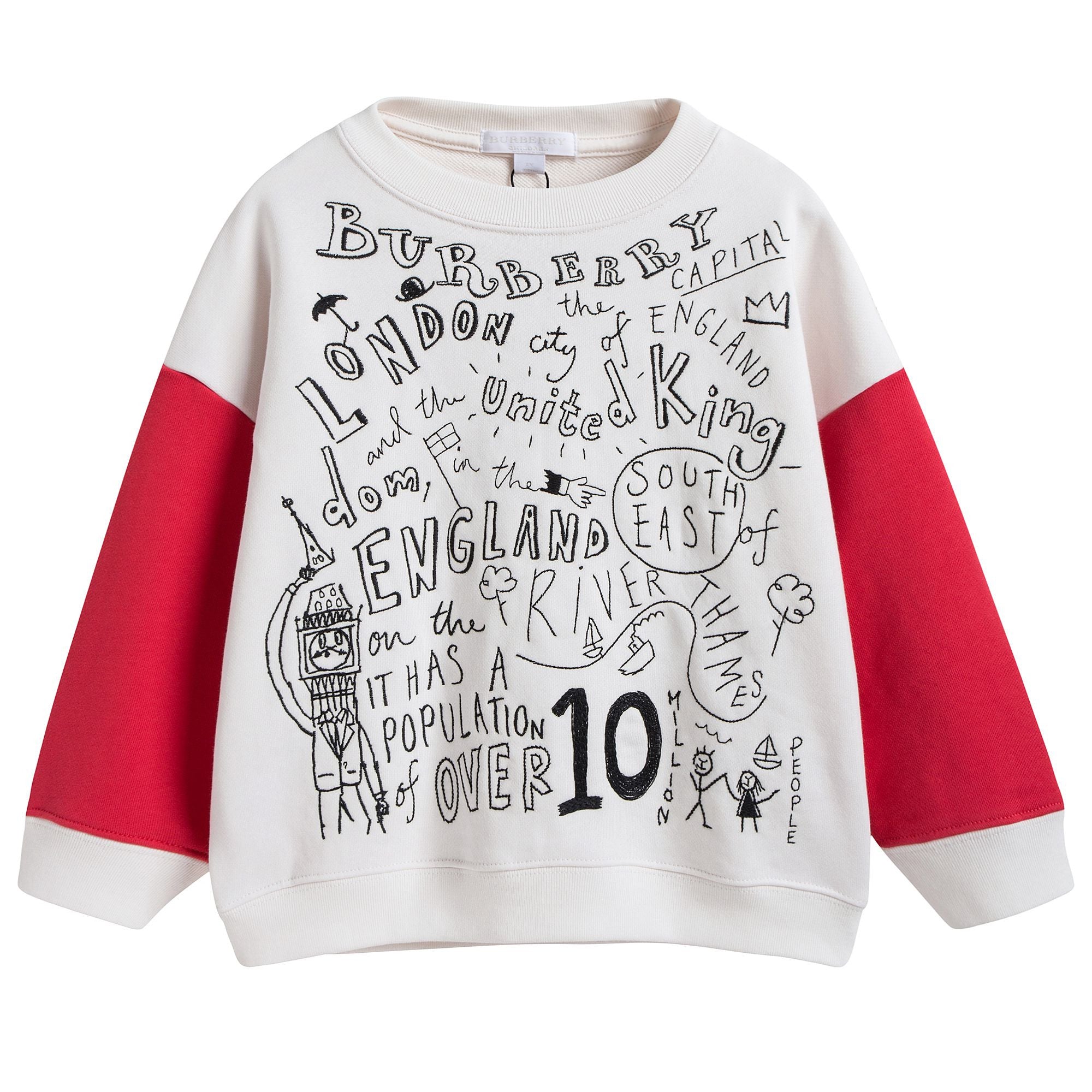 Boys & Girls White Cotton T-shirt