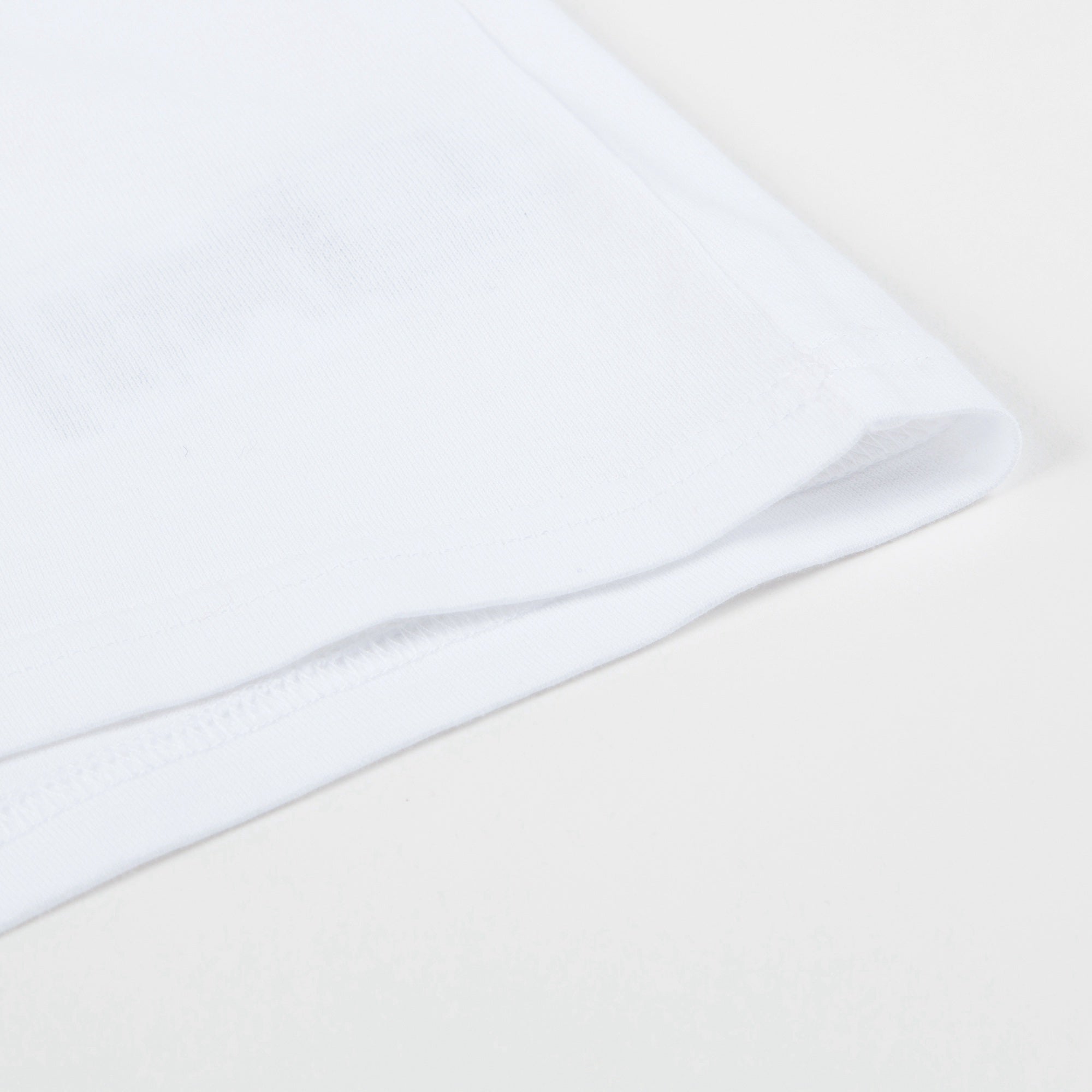 Baby  White  Embroidery  Printing  T-Shirt