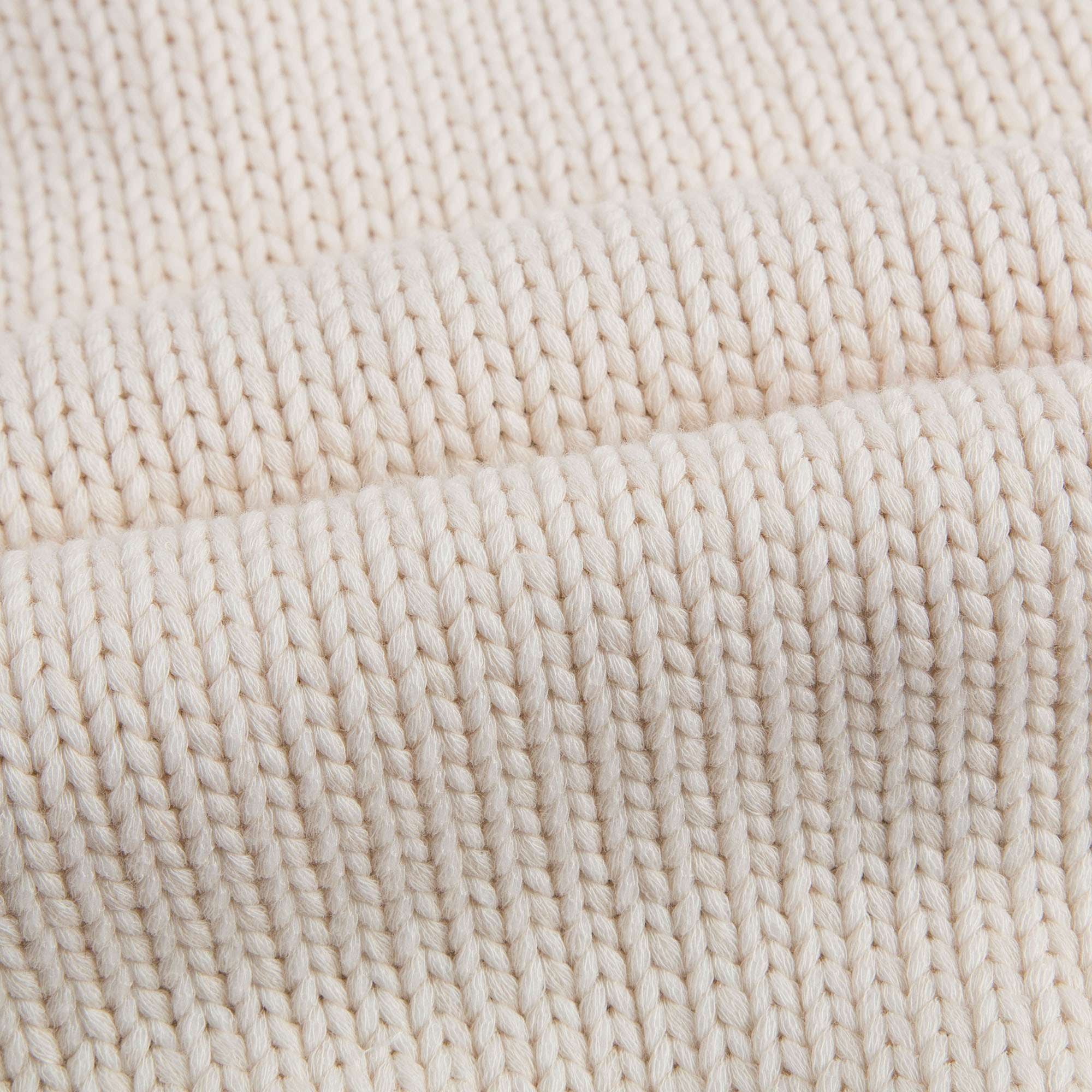 Girls White Knitted Trims Cotton Sweater