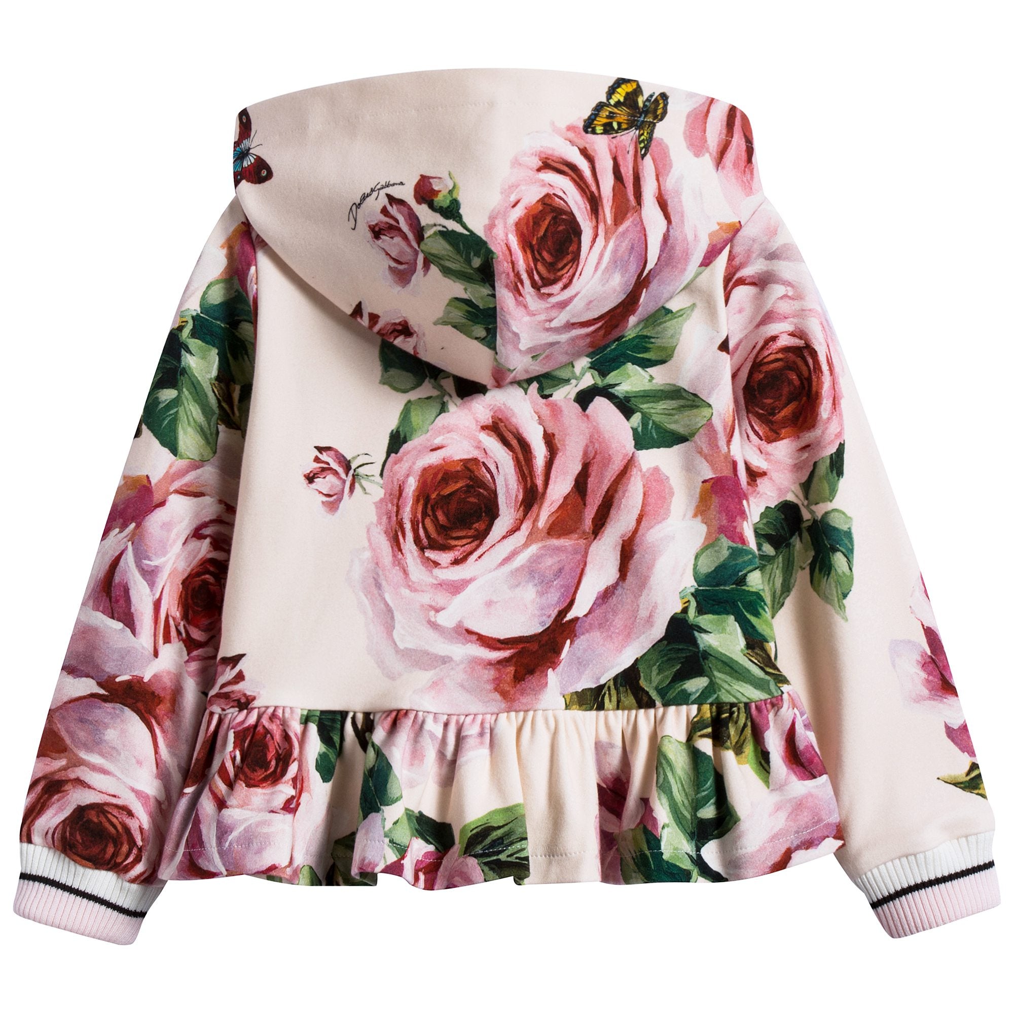 Baby Girls Beige Rose Coat