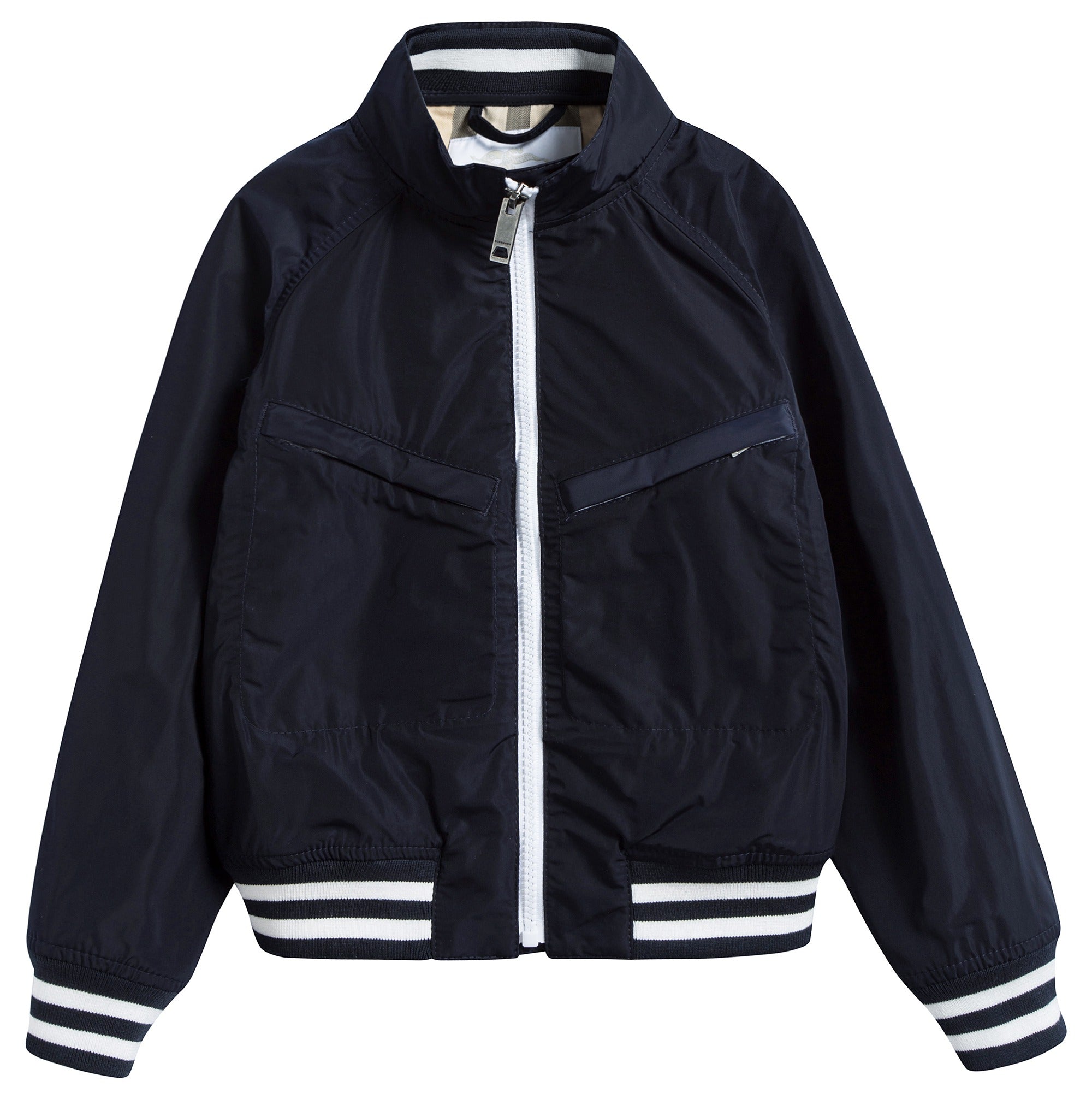Boys  Navy  Blue   Polyester   Jackets