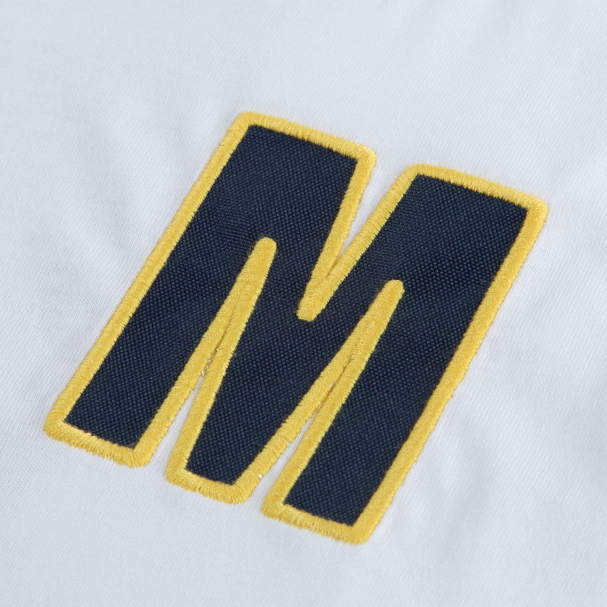 Boys White "M" Vest