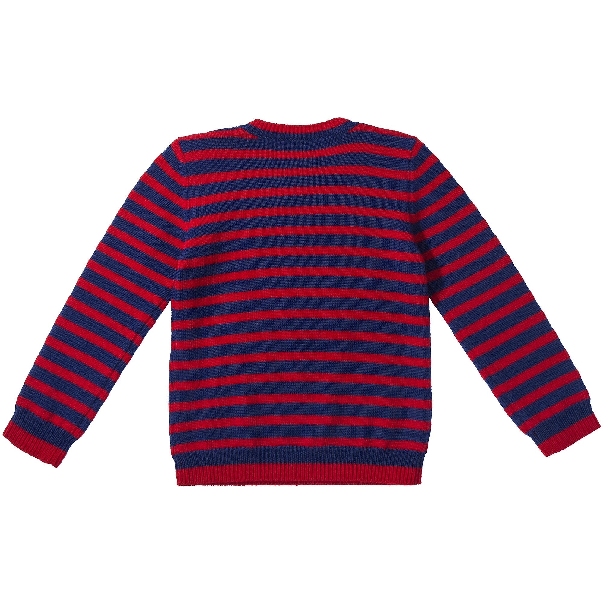 Baby Boys Black & Red Striped Sweatshirt