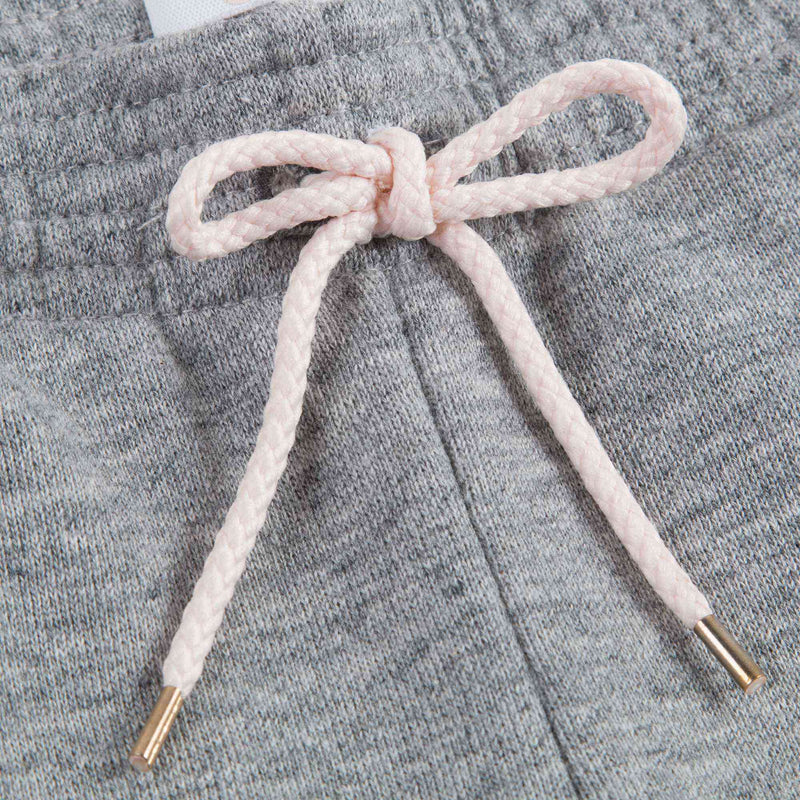 Girls Grey Cotton Tracksuit Trousers