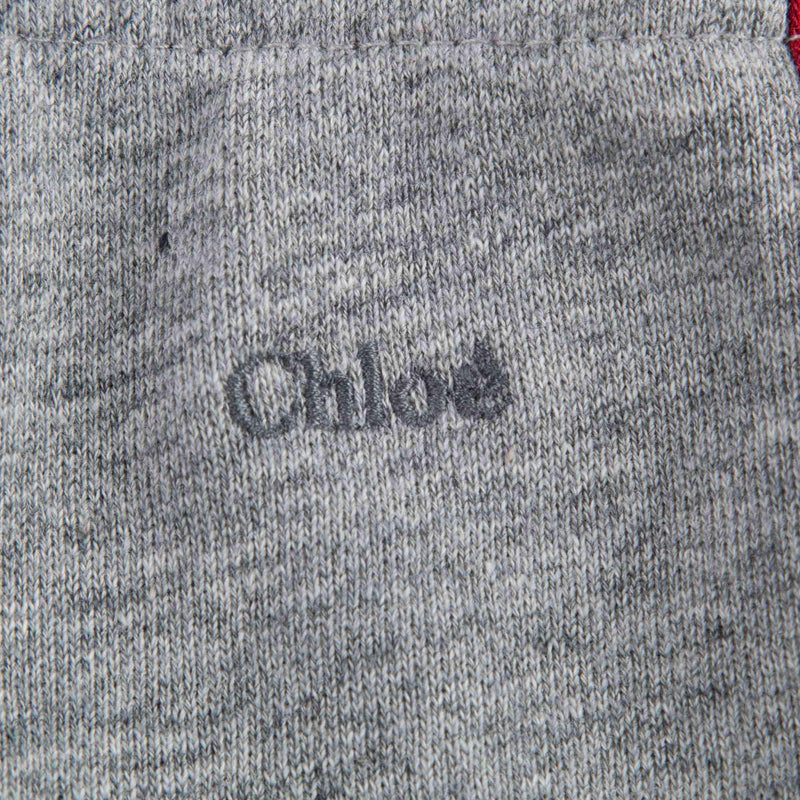 Girls Grey Cotton Tracksuit Trousers