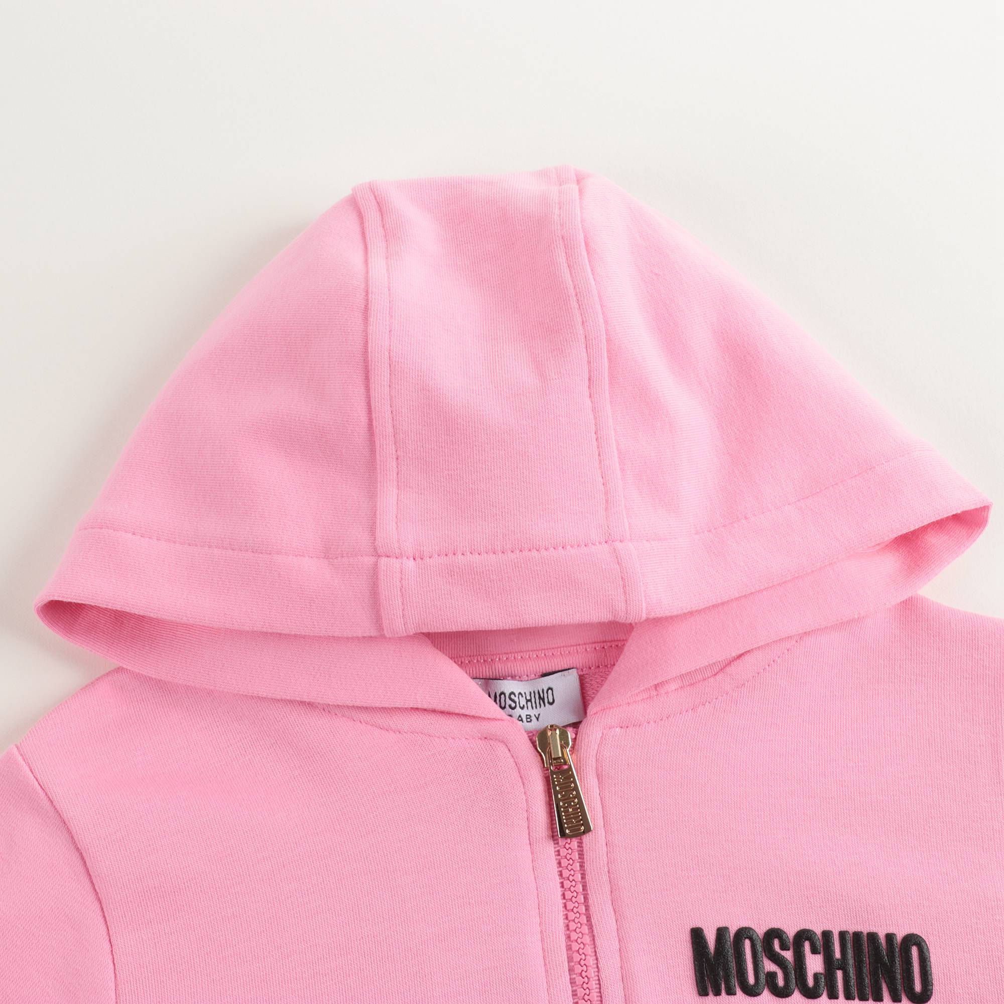 Baby Boys & Girls Pink Zip Hooded Sweatshirt