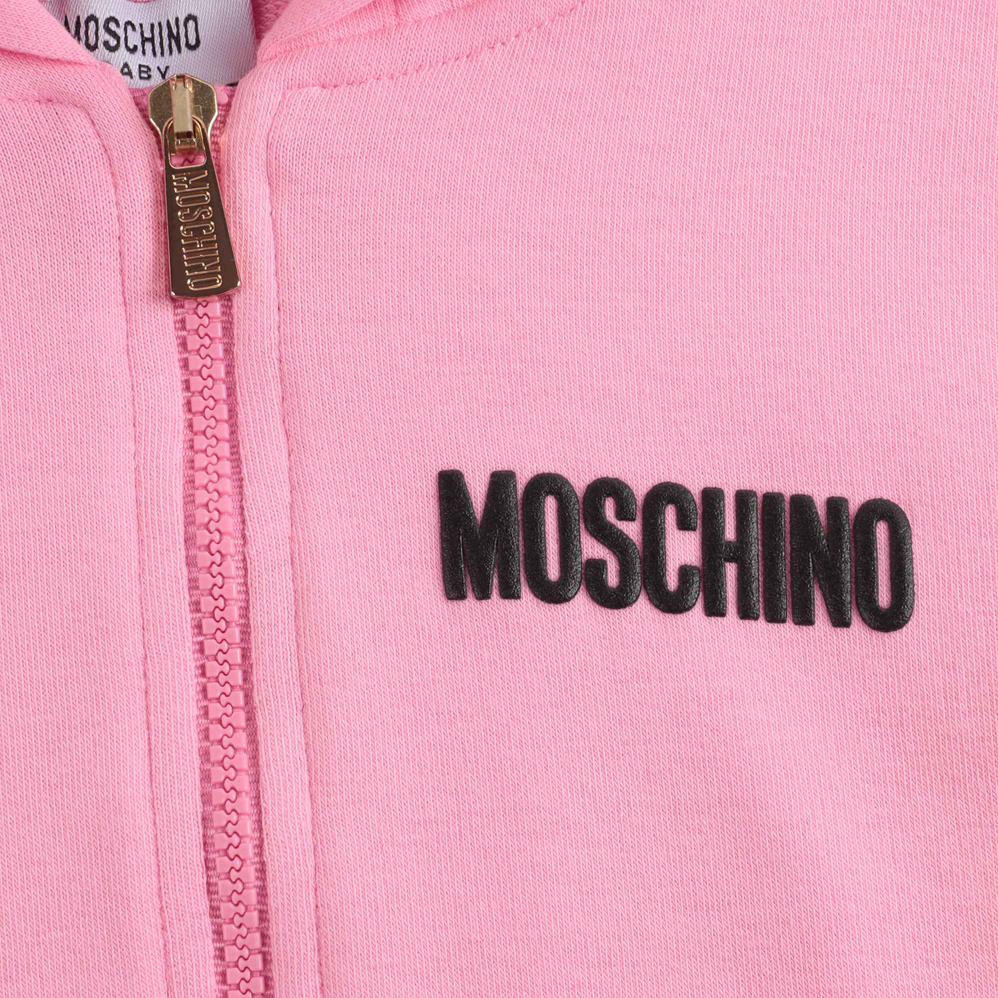 Baby Boys & Girls Pink Zip Hooded Sweatshirt