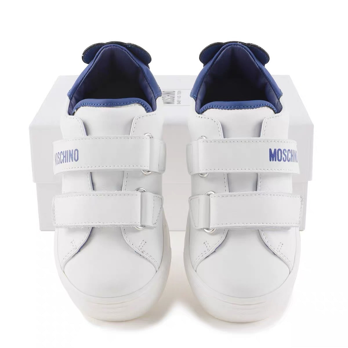 Girls White Teddy Sneakers