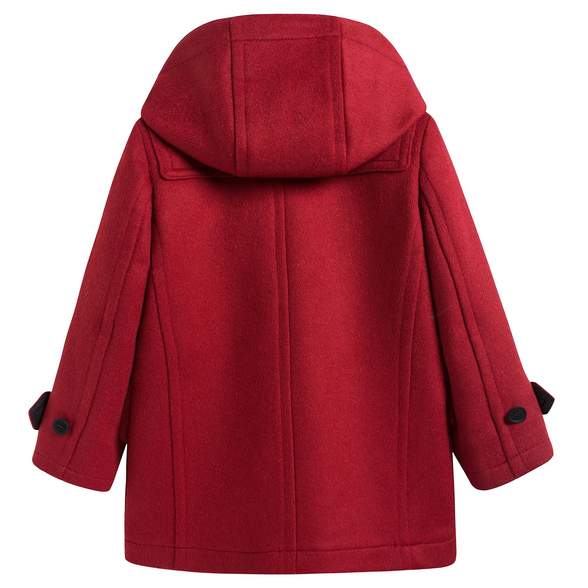 Boys & Girls Red Wool Duffle Coat