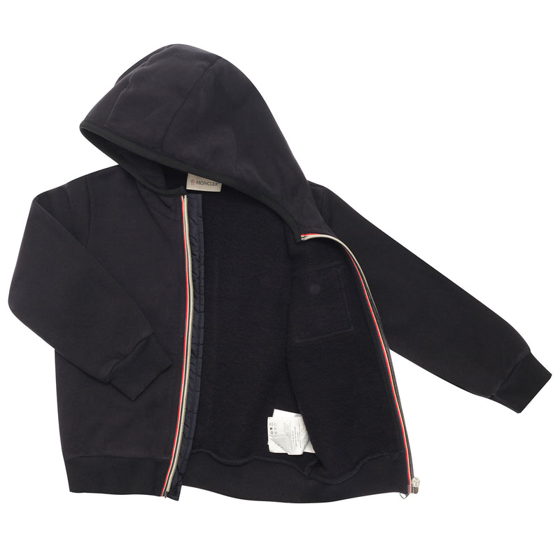 Boys Navy Blue Hooded Cotton Jersey Tracksuit - CÉMAROSE | Children's Fashion Store - 3