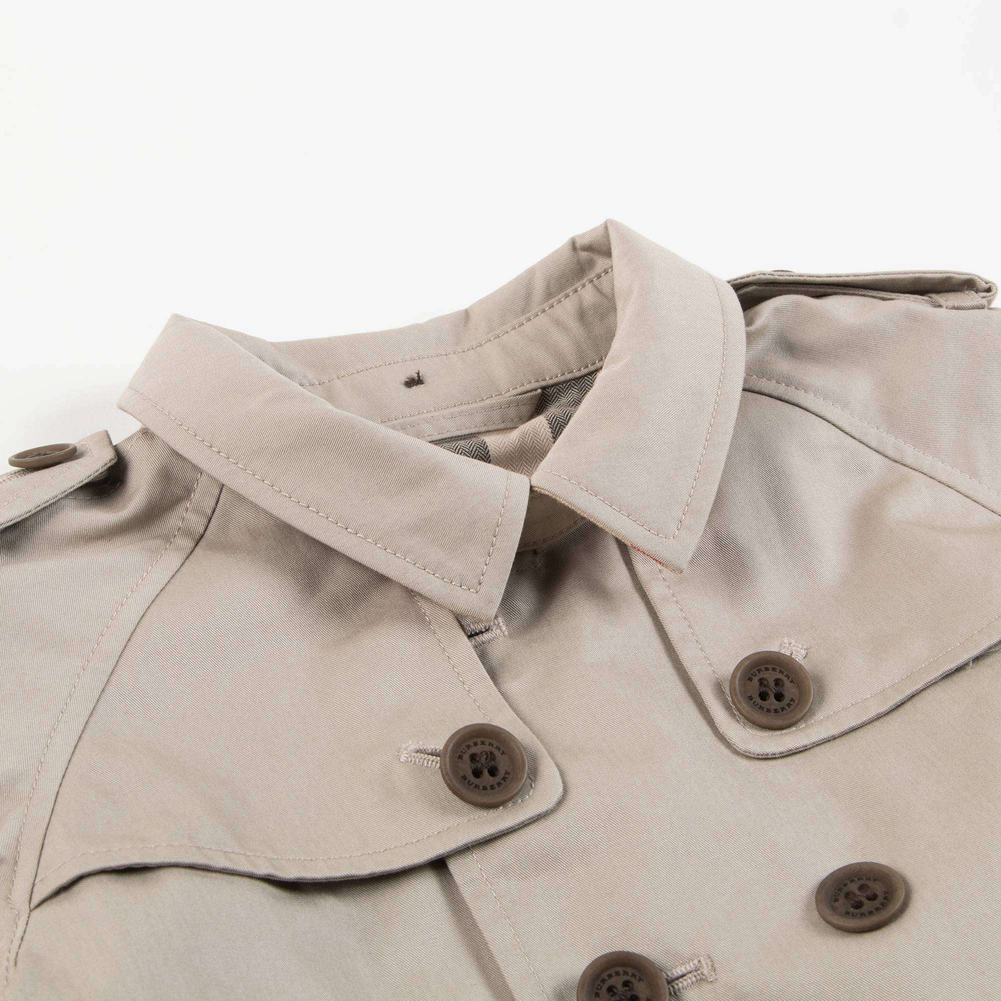 Baby Boys Taupe Cotton Coat