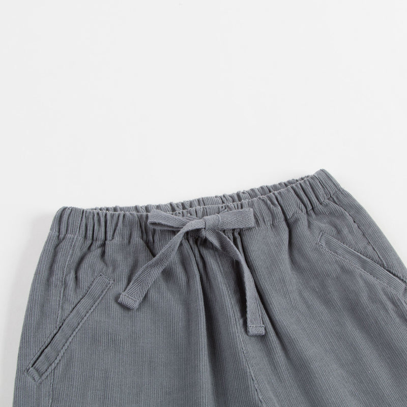Girls Grey Cotton Trousers
