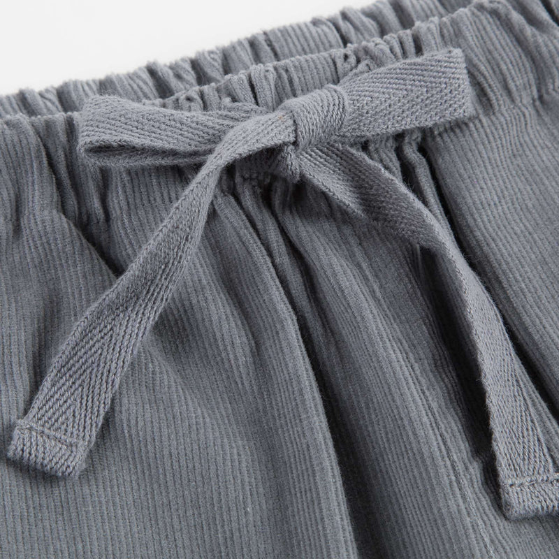 Girls Grey Cotton Trousers