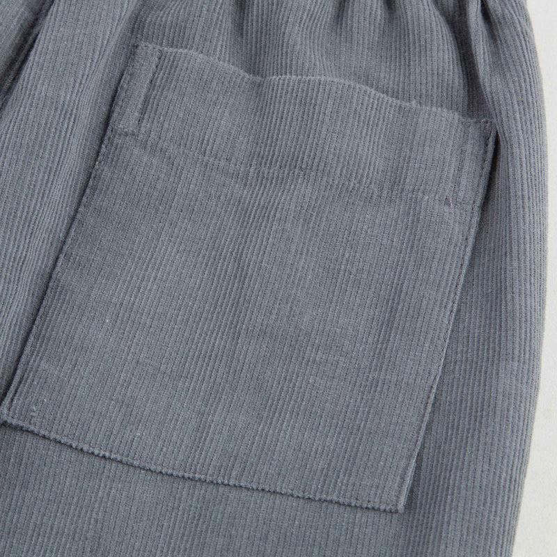 Girls Grey Cotton Trousers