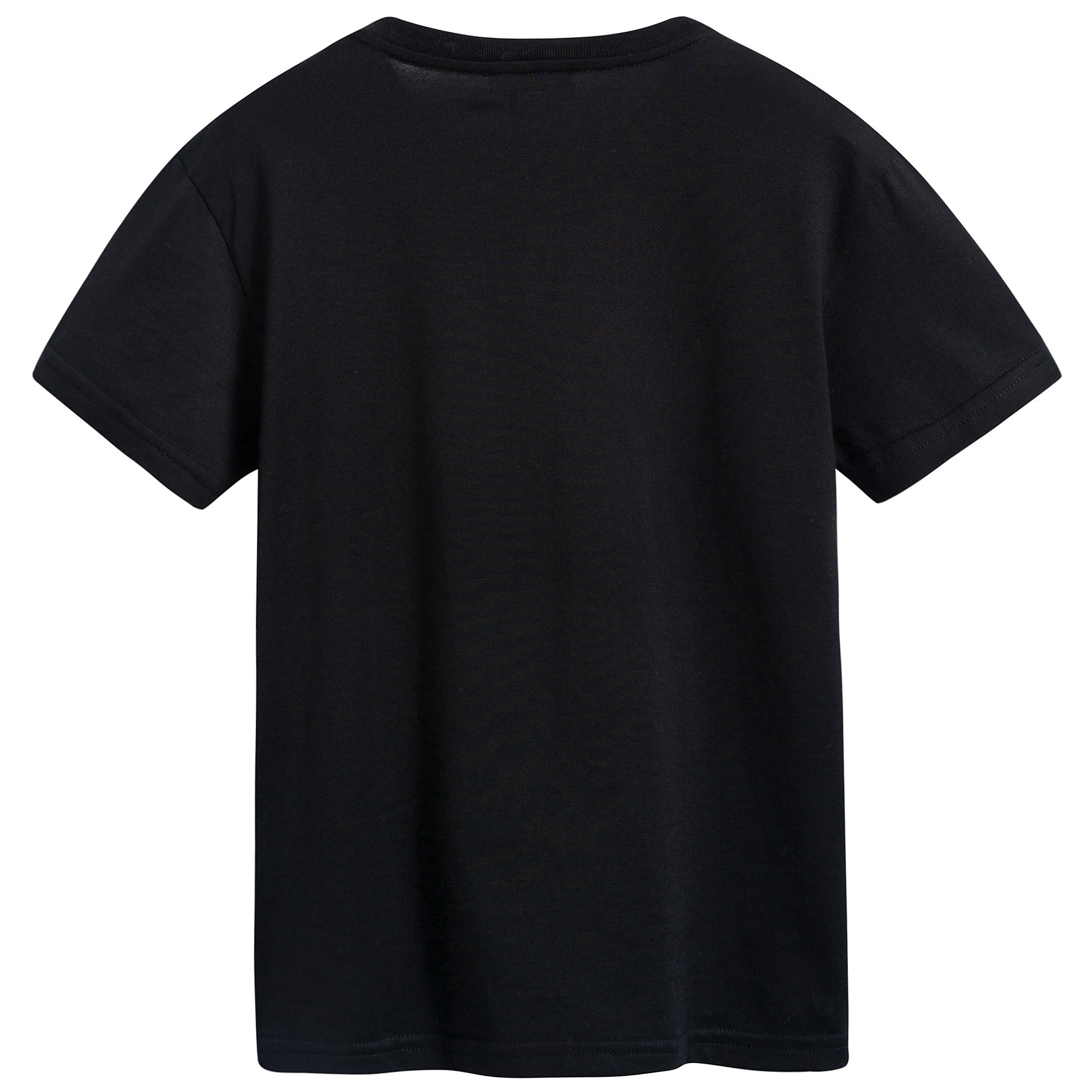Boys Black Tiger Cotton T-shirt