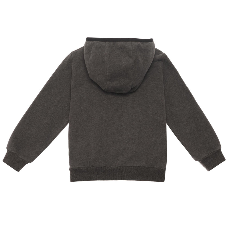 Boys Grey Hooded Cotton Jersey Tracksuit - CÉMAROSE | Children's Fashion Store - 3