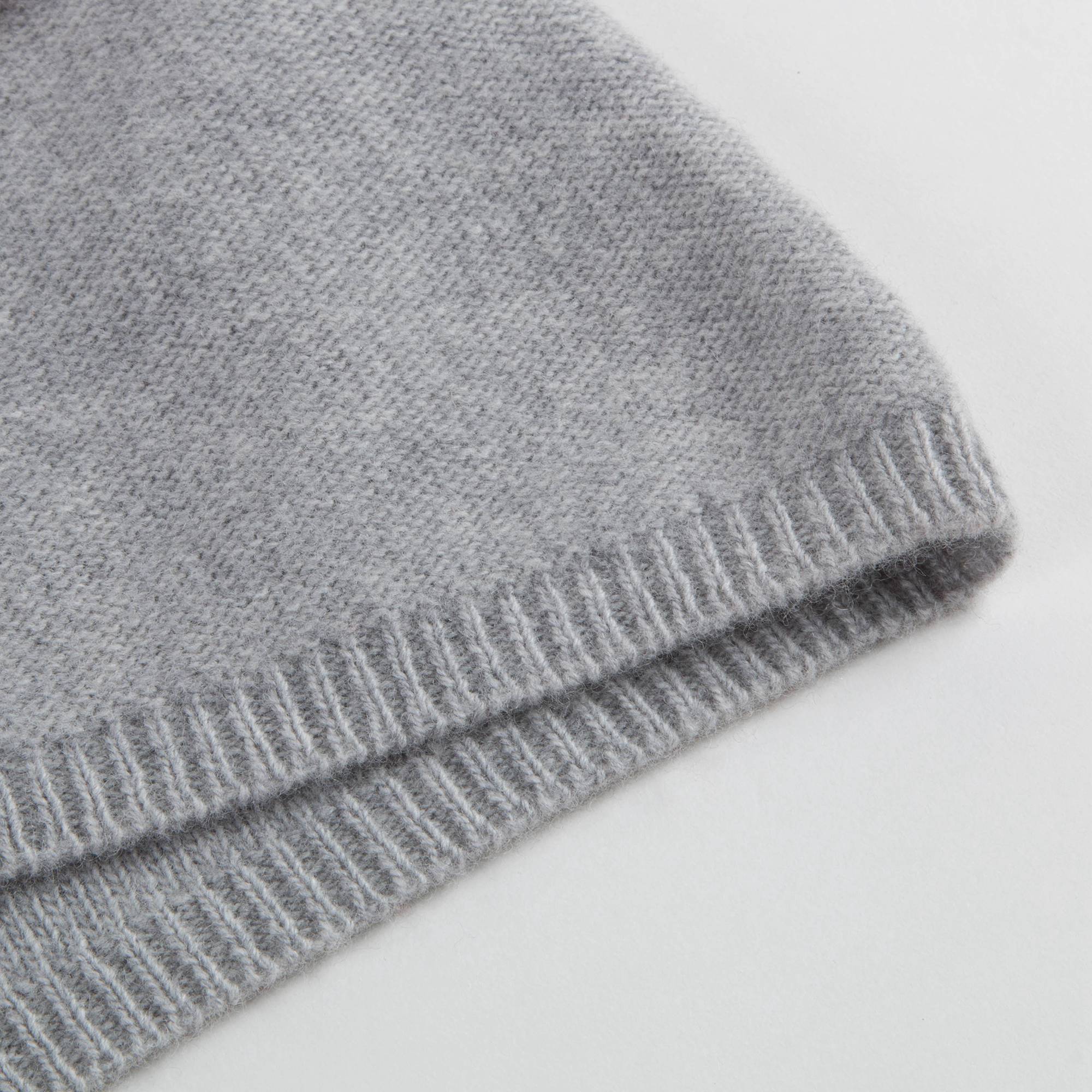 Baby Girls Grey With Pom-Pom Wool Dress