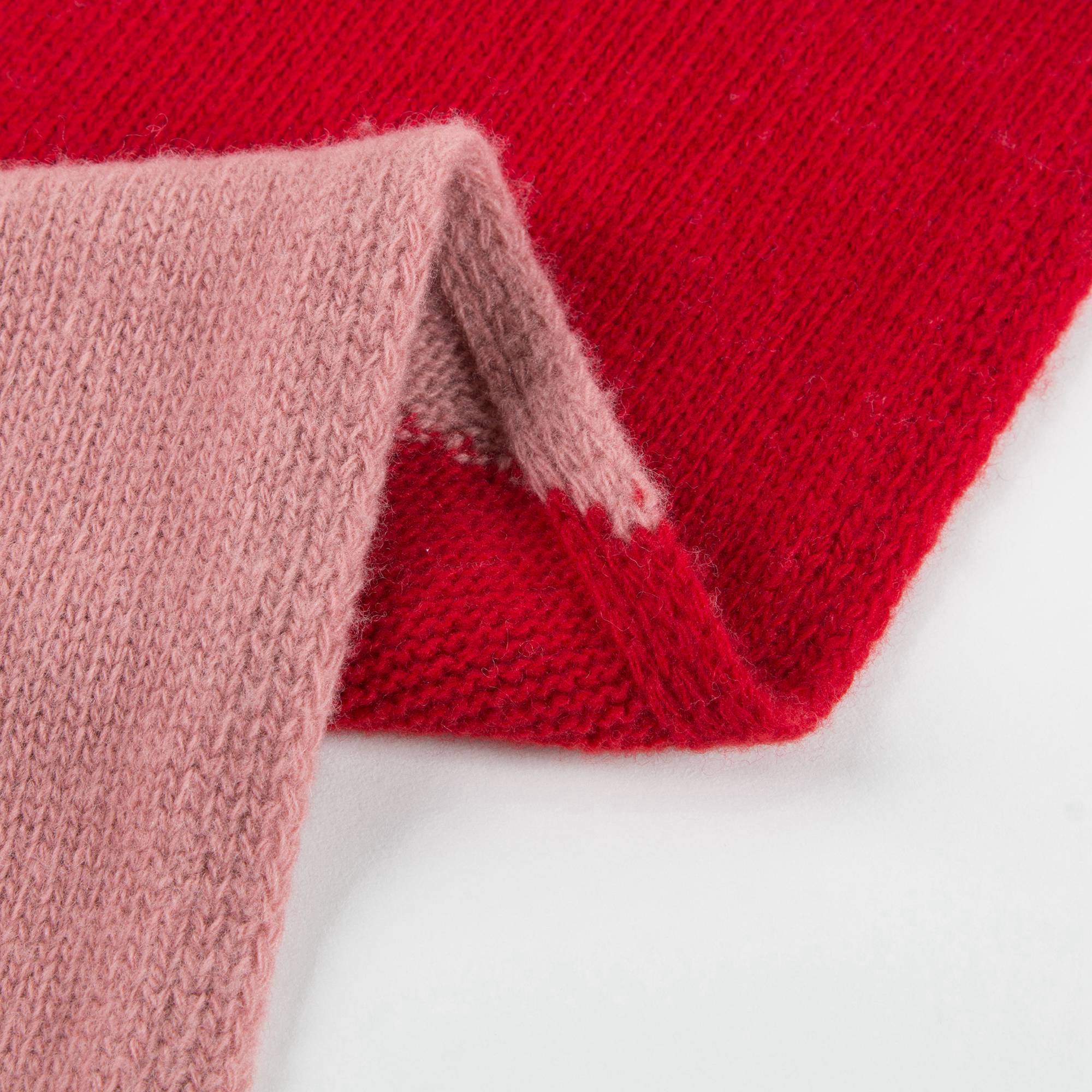 Girls Rose Pink Wool Scarf
