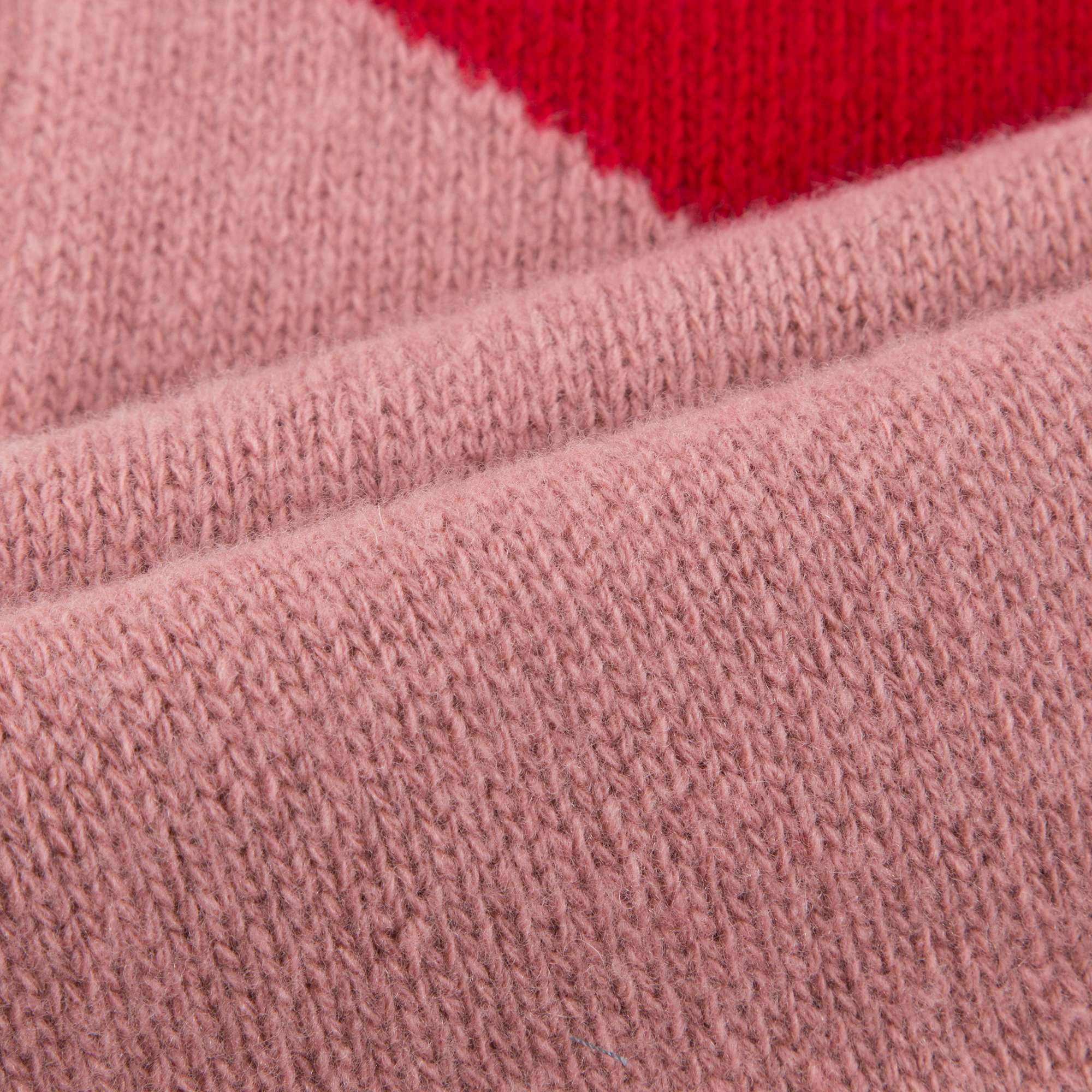 Girls Rose Pink Wool Scarf