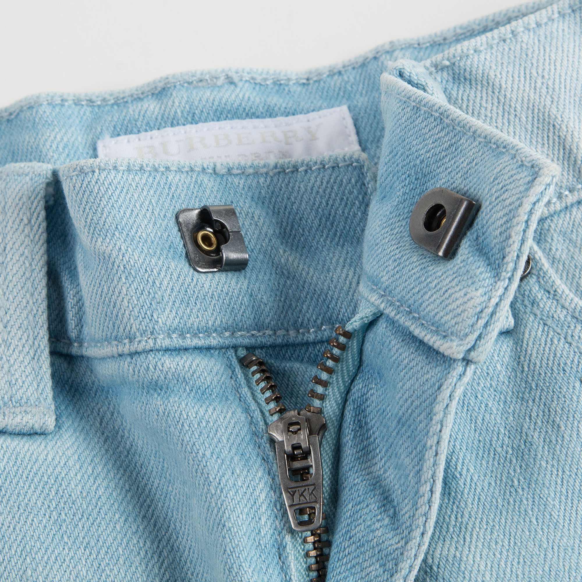 Girls Blue Cotton Jeans
