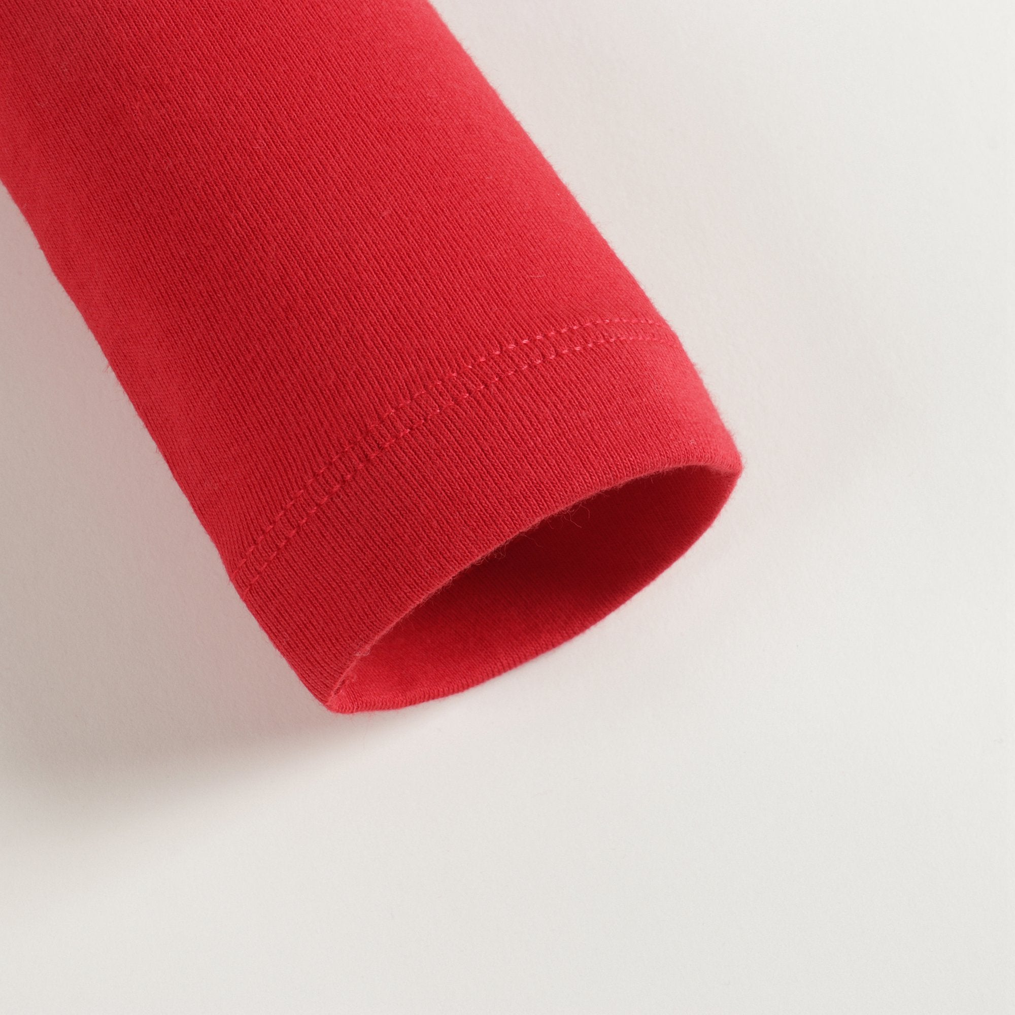 Girls Red Cotton Turtleneck