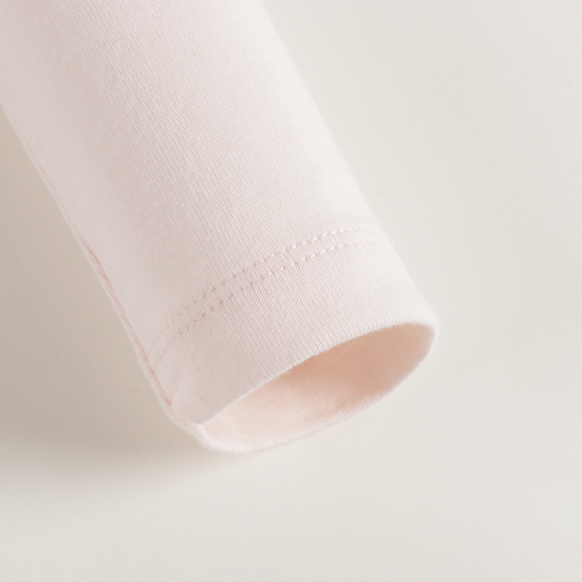 Girls Light Pink Cotton Turtleneck
