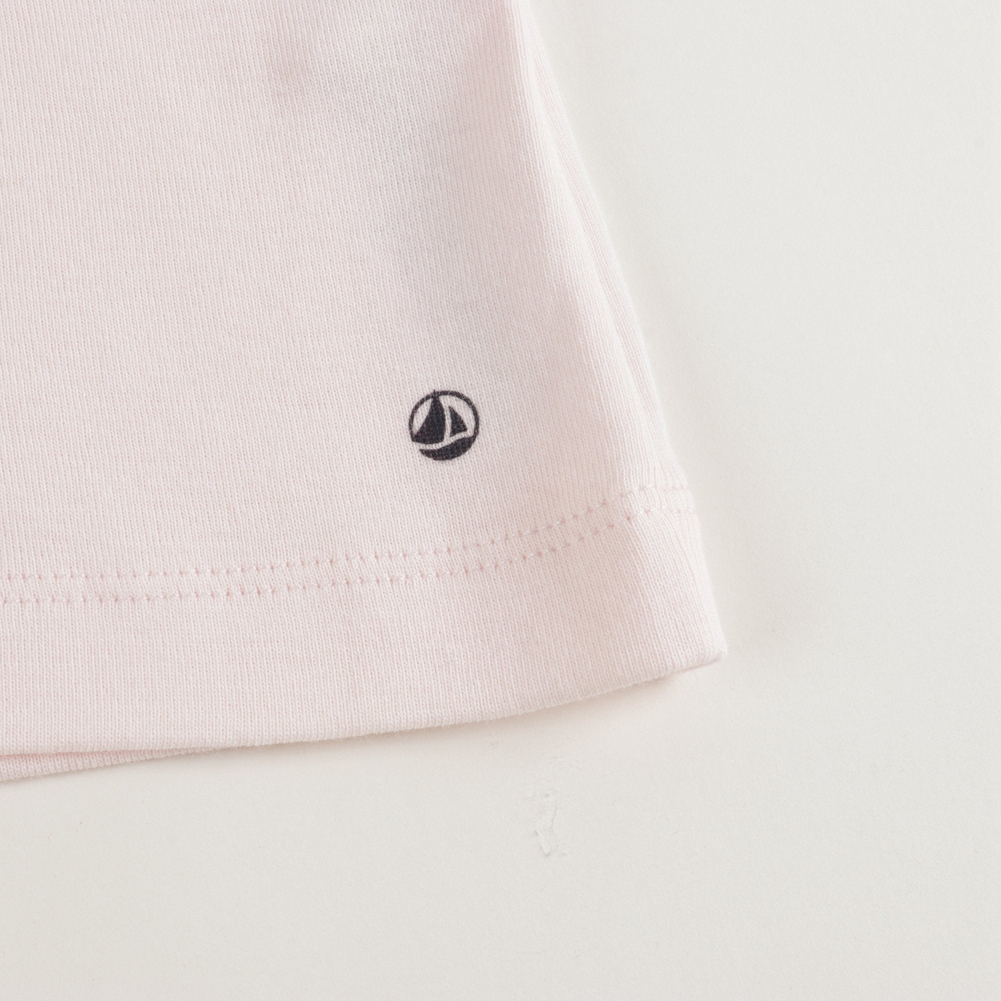 Girls Light Pink Cotton Turtleneck