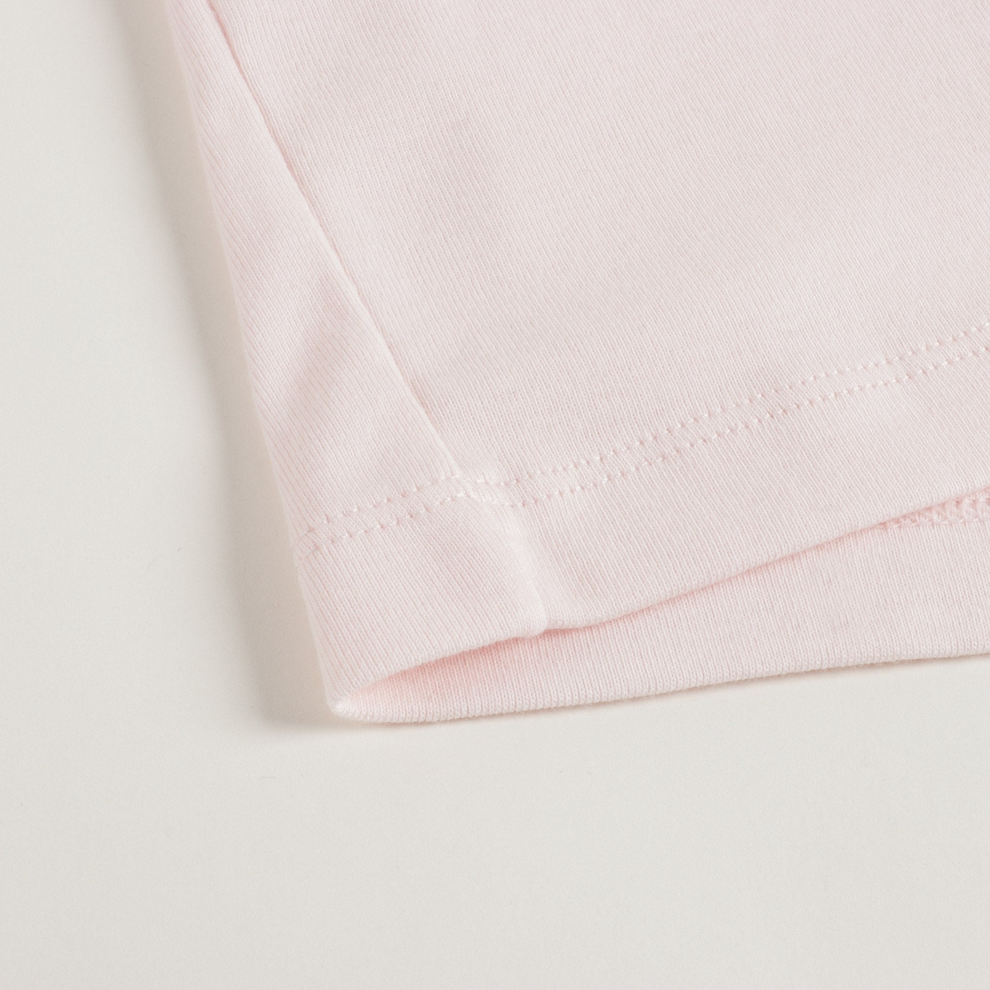 Girls Light Pink Cotton Turtleneck