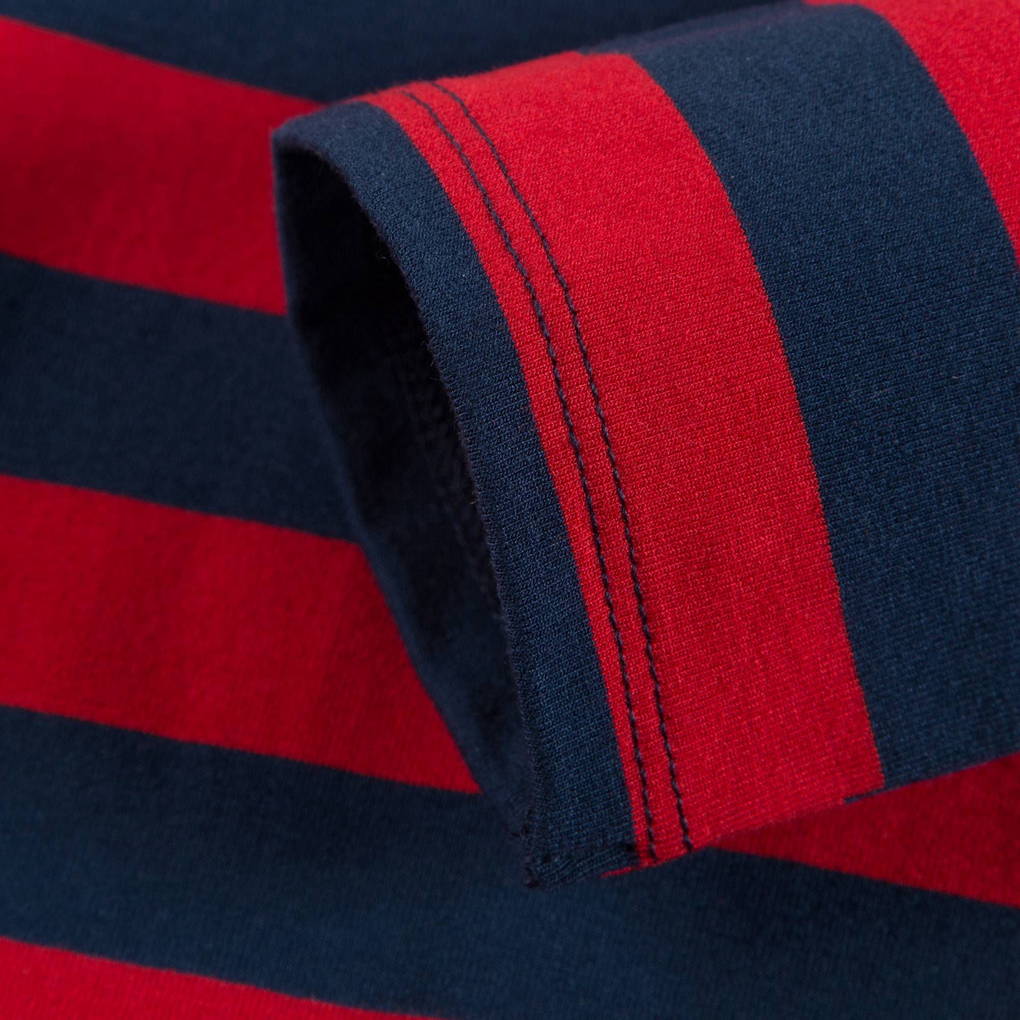 Girls Red & Blue Striped Dress