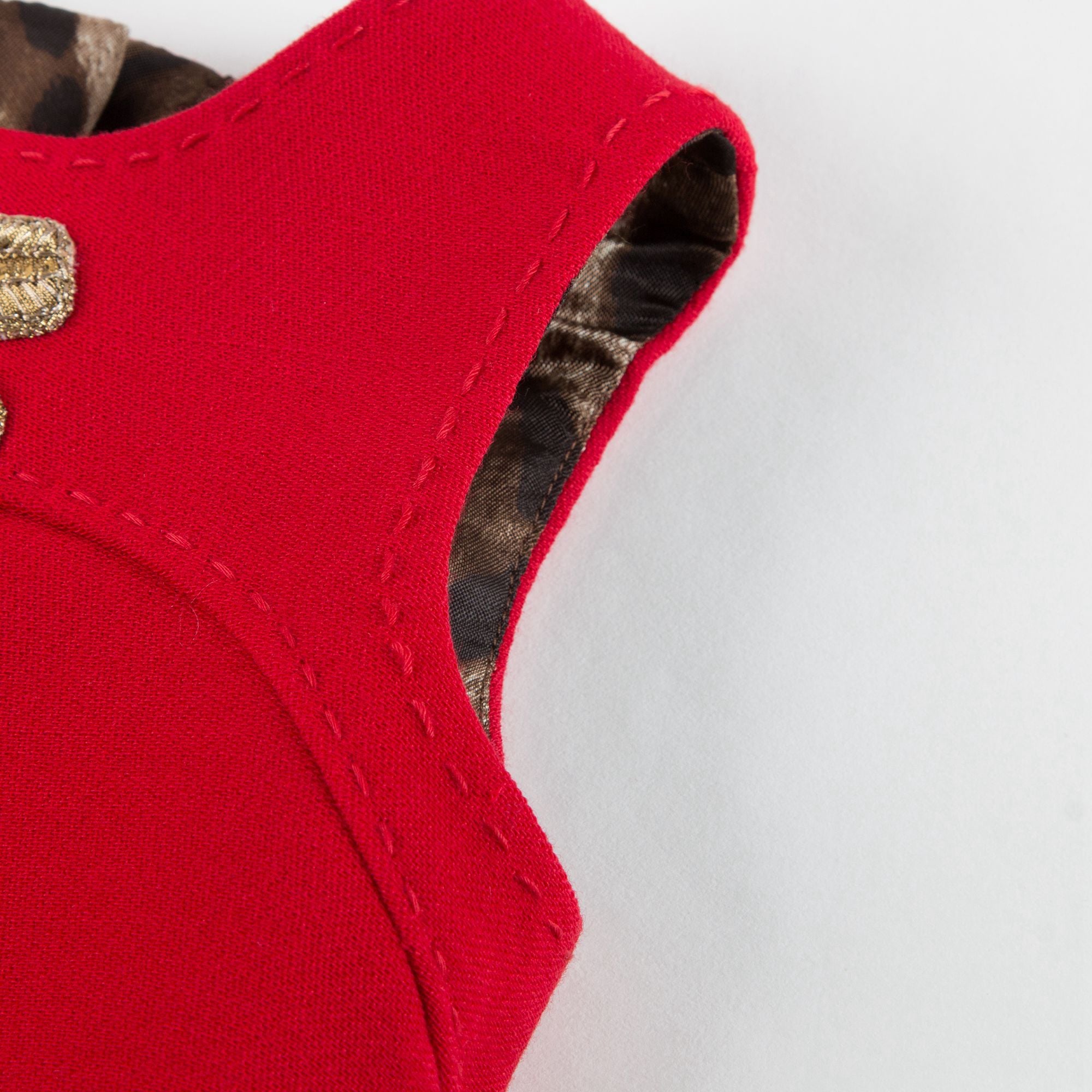Girls Red Wool Dress