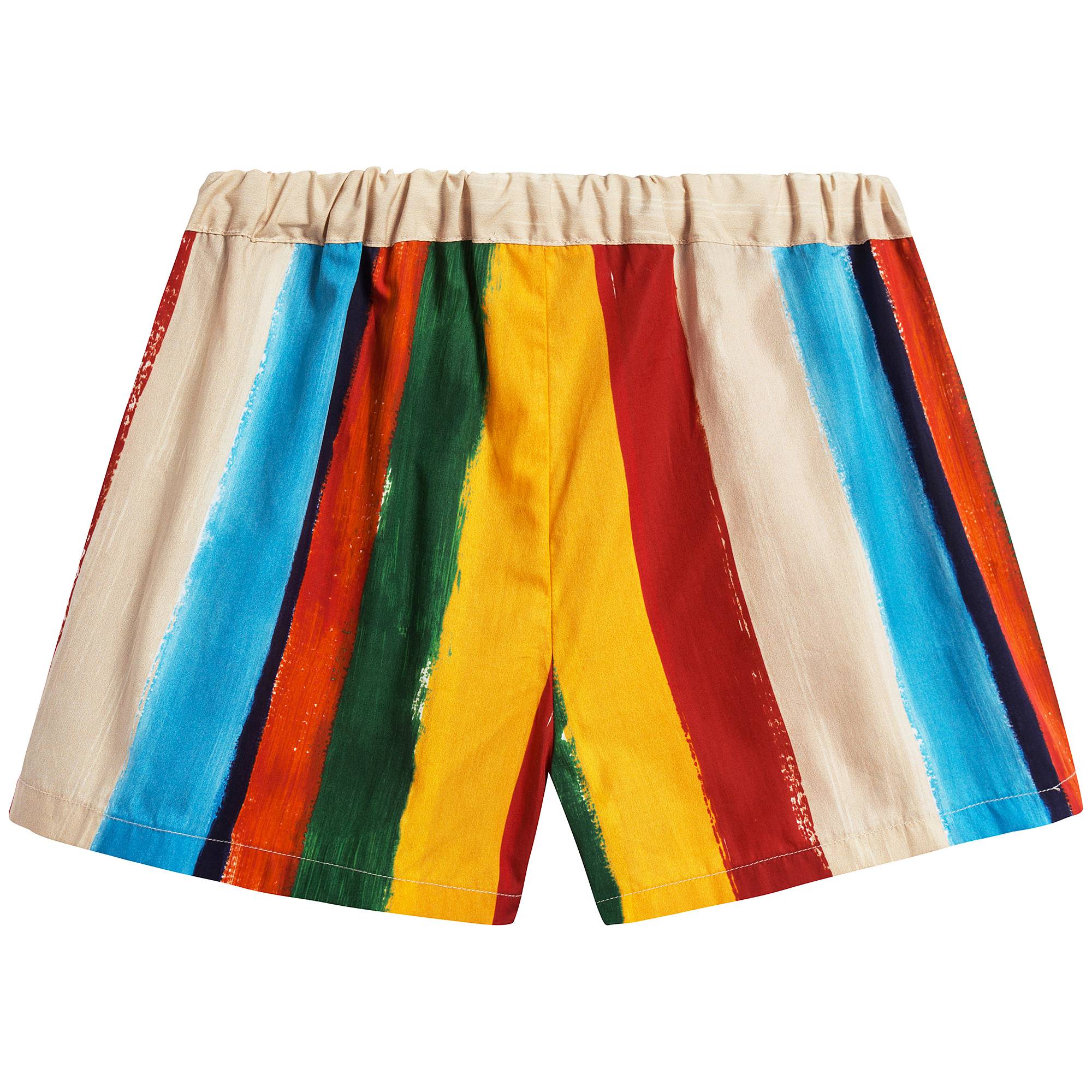 Girls Striped No Slv Set