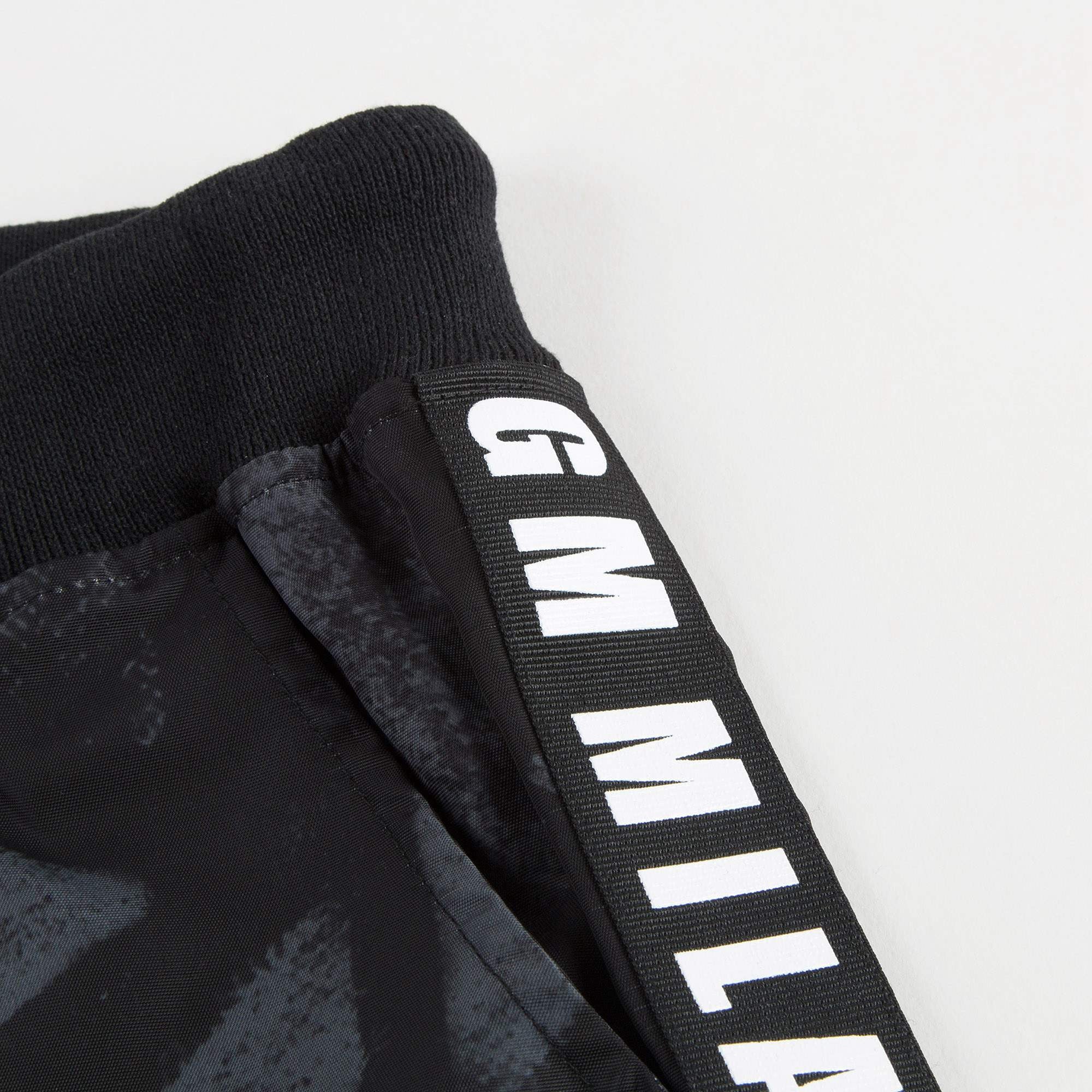 Boys Grey & Black Logo Shorts