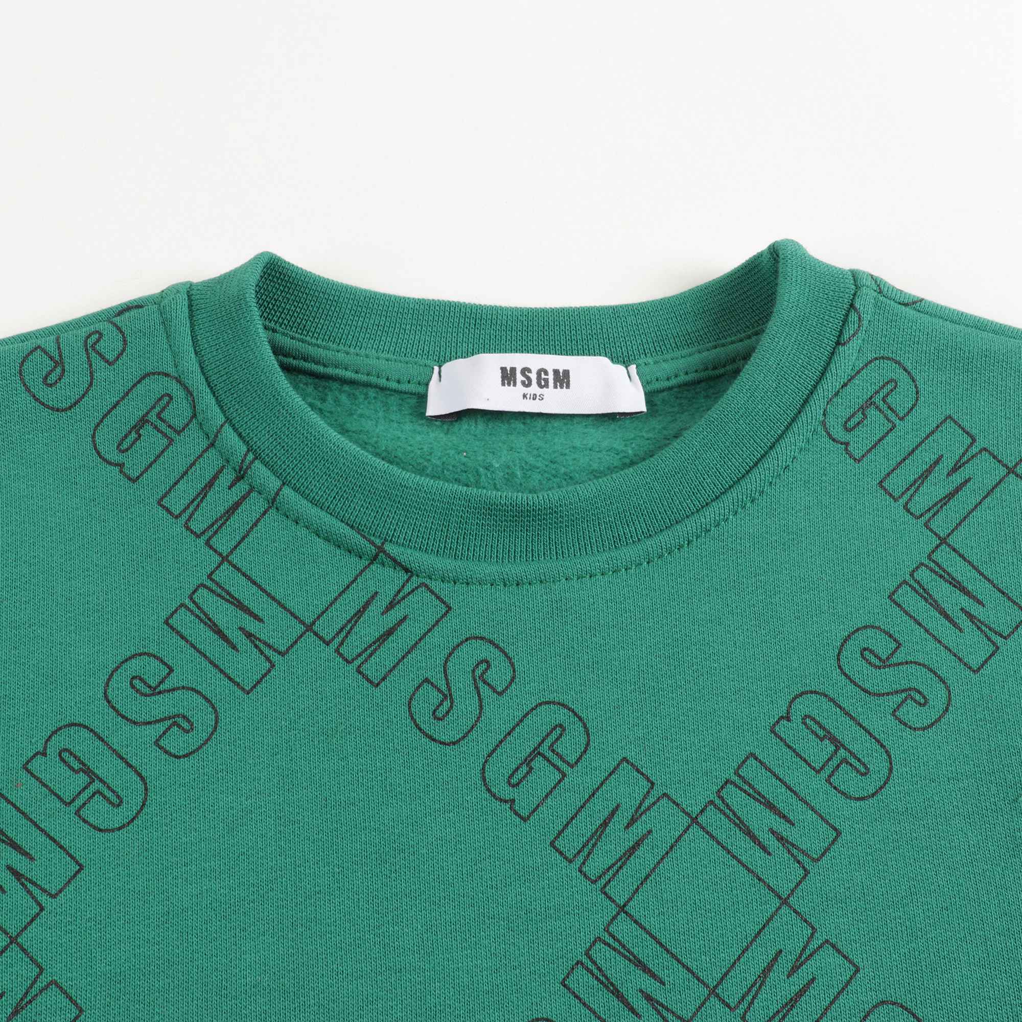 Boys Green Cotton Sweatshirt