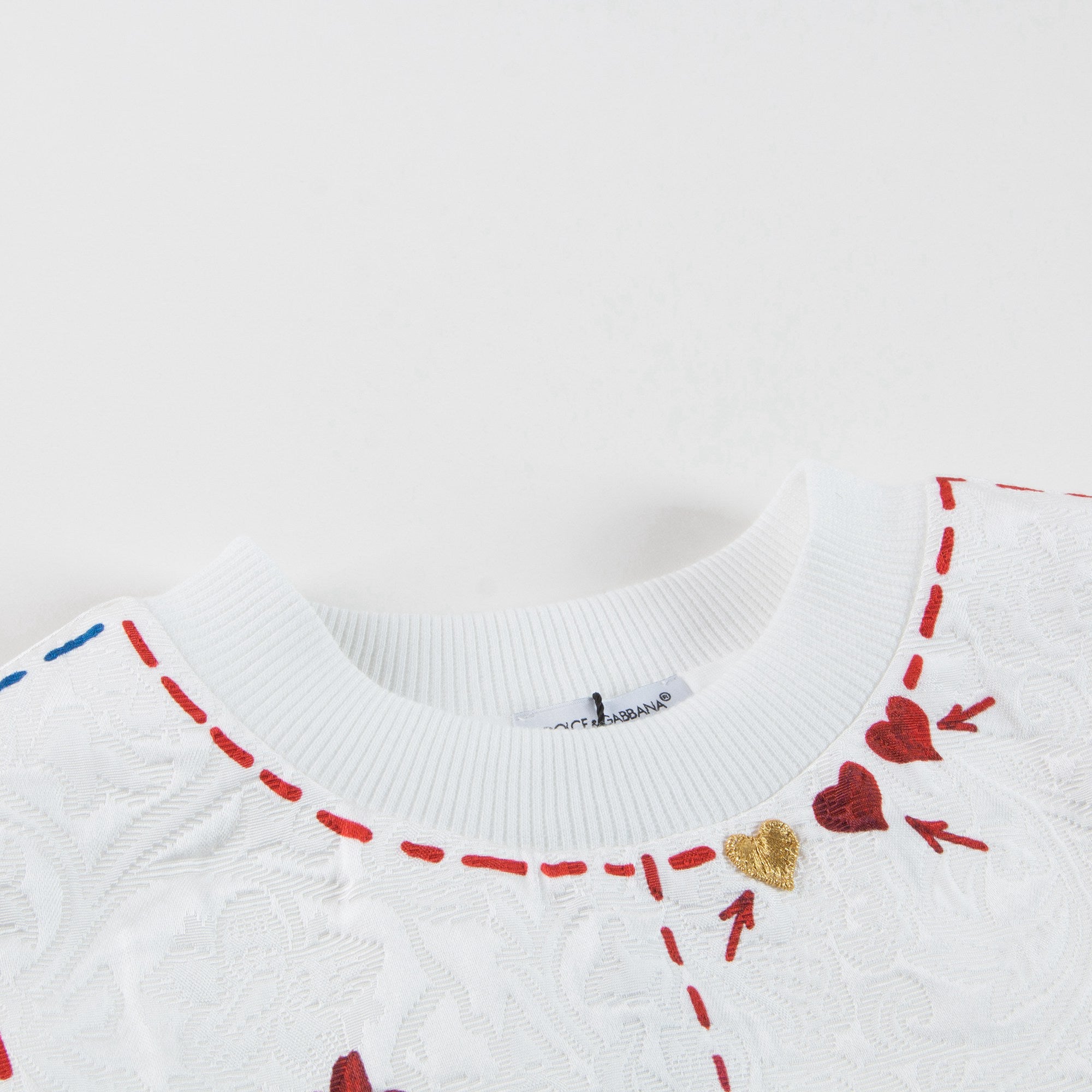 Girls White 'Love' Top