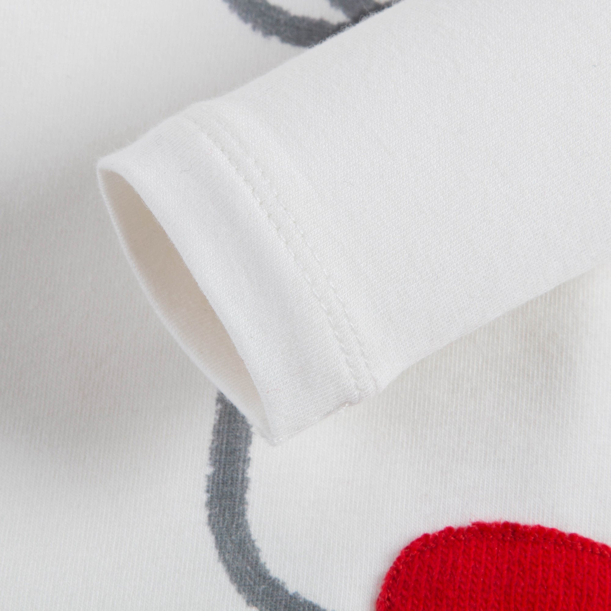 Baby Girls Milk & Red Cotton T-shirt