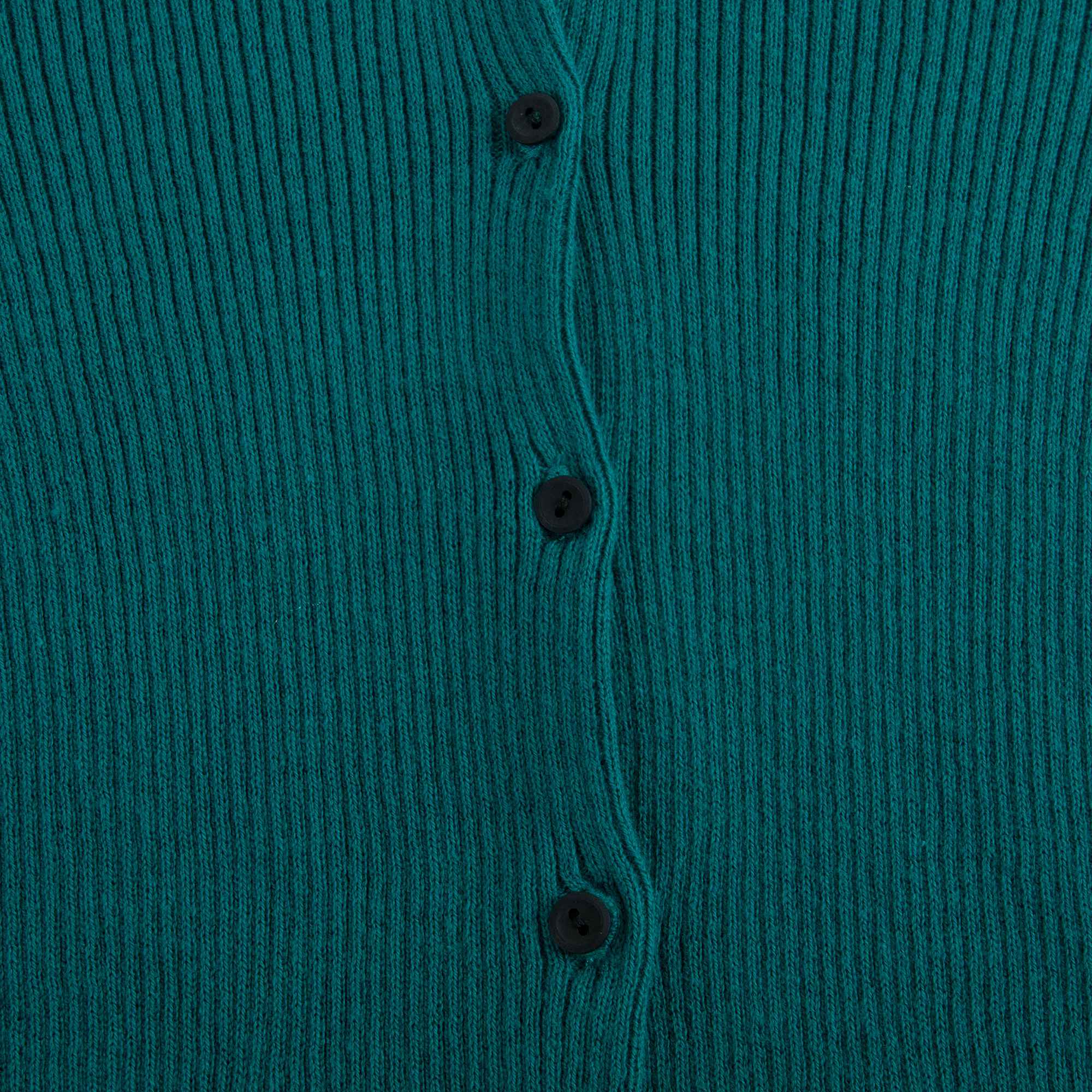 Girls Teal Cotton Zenobia Cardigan
