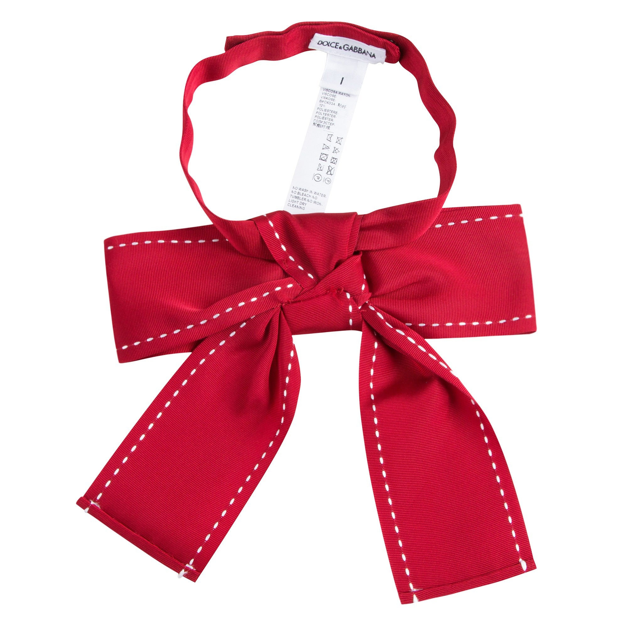 Girls Red 'Back to school' Bow Tie