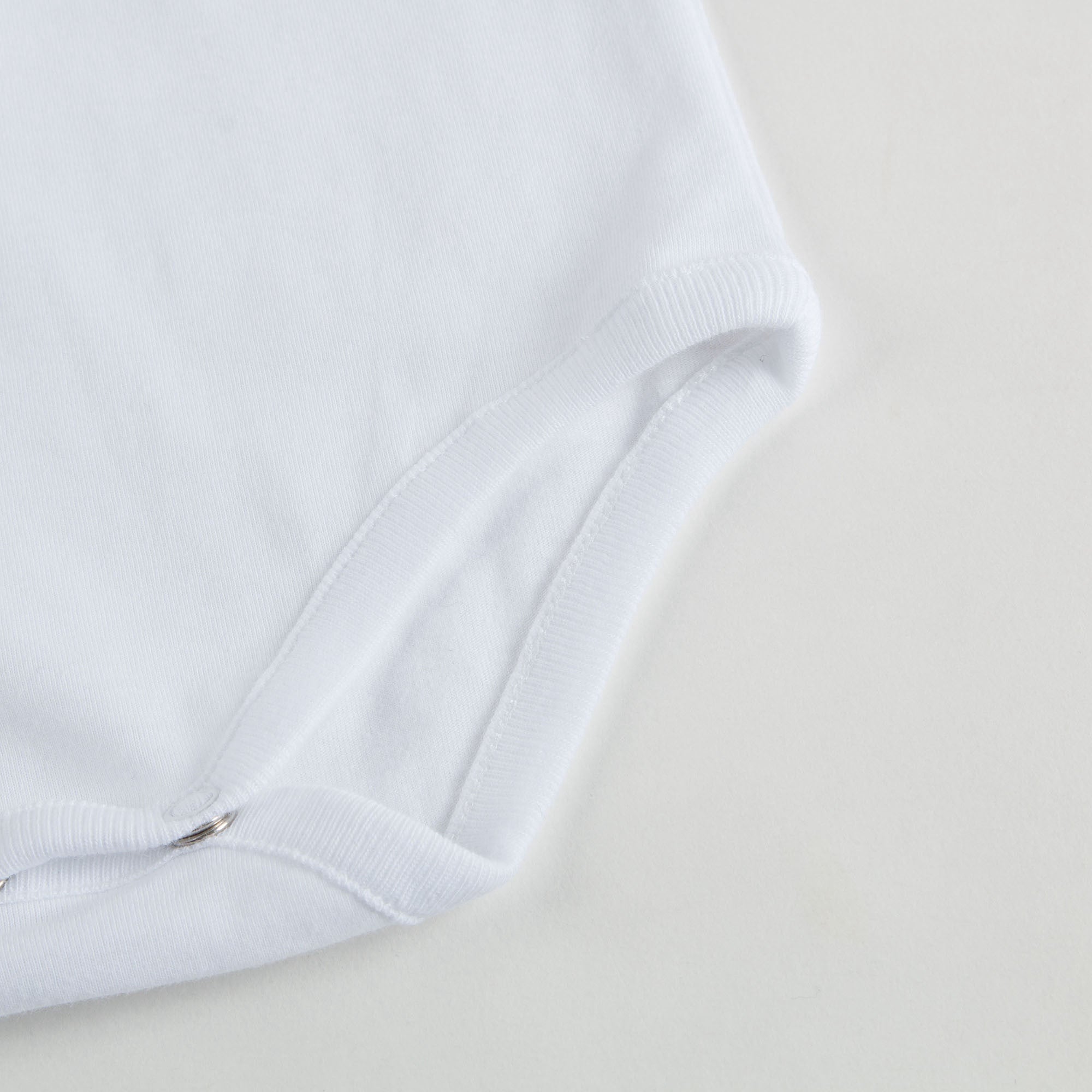 Baby Girls White Bodysuits With Pink Check Collar