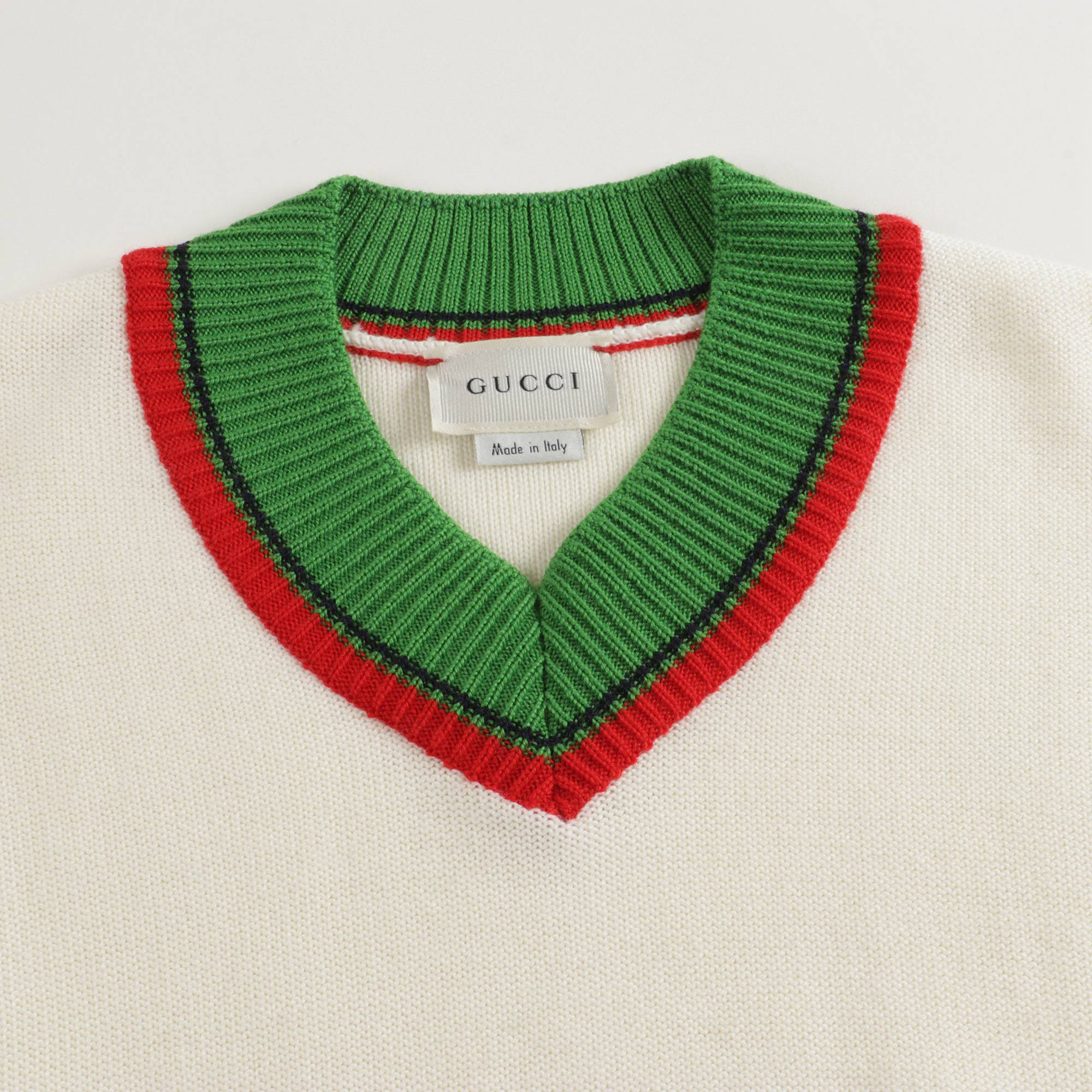 Boys & Girls White Wool Jumper