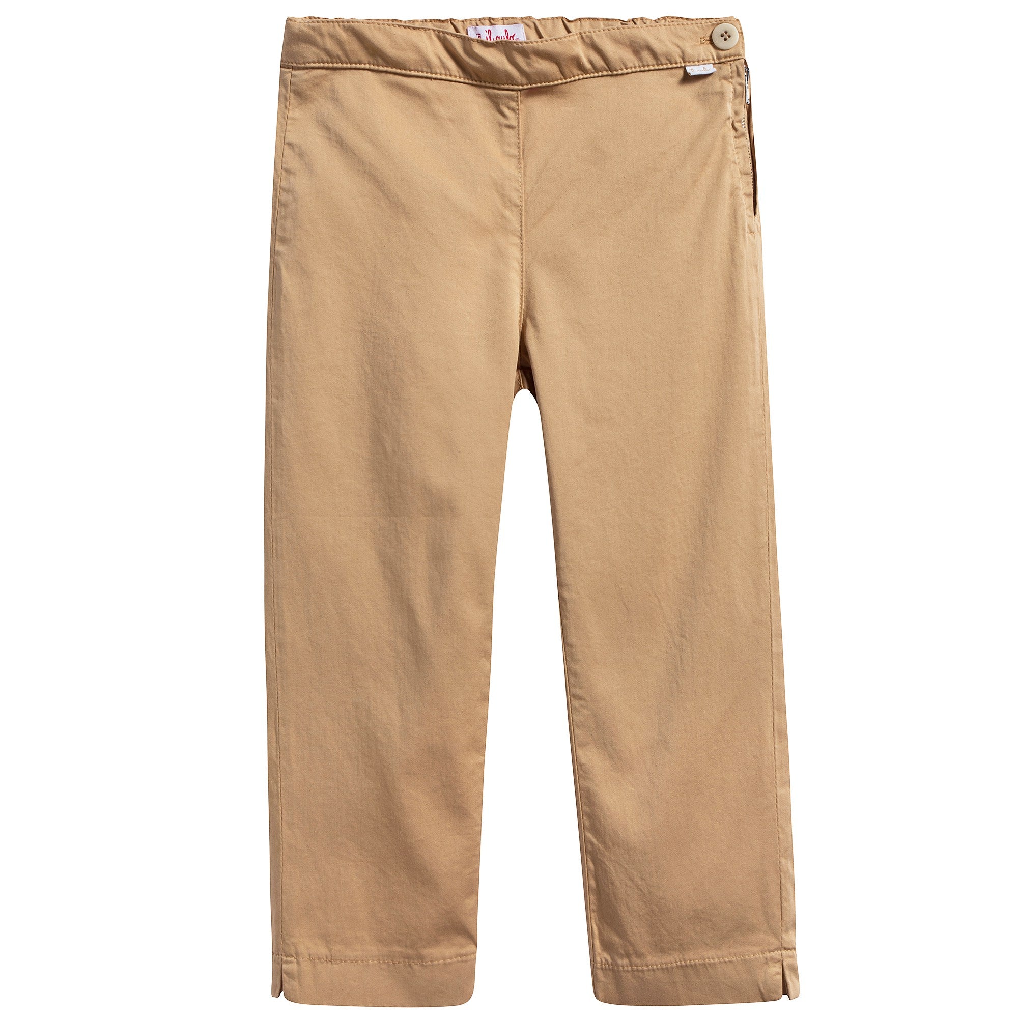 Girls Camel Capri Pants  Cotton Trousers